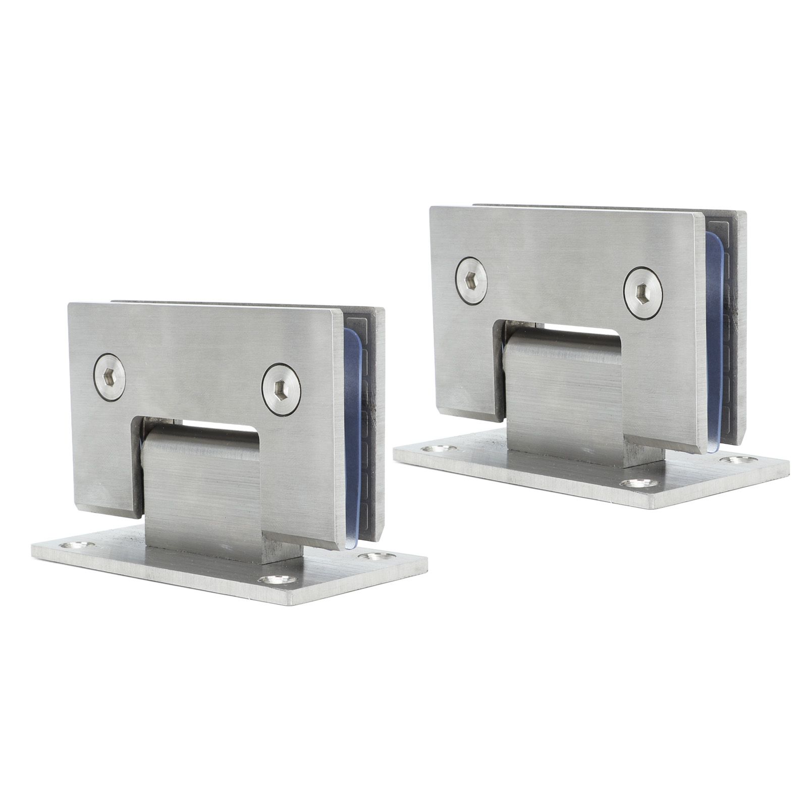 2Pcs Glass Door Hinge Heavy Duty Glass Door 90 Degree Hinges Durable Stainless Steel Bathroom Gate Clamp for Bathroom Toilet - Image 3