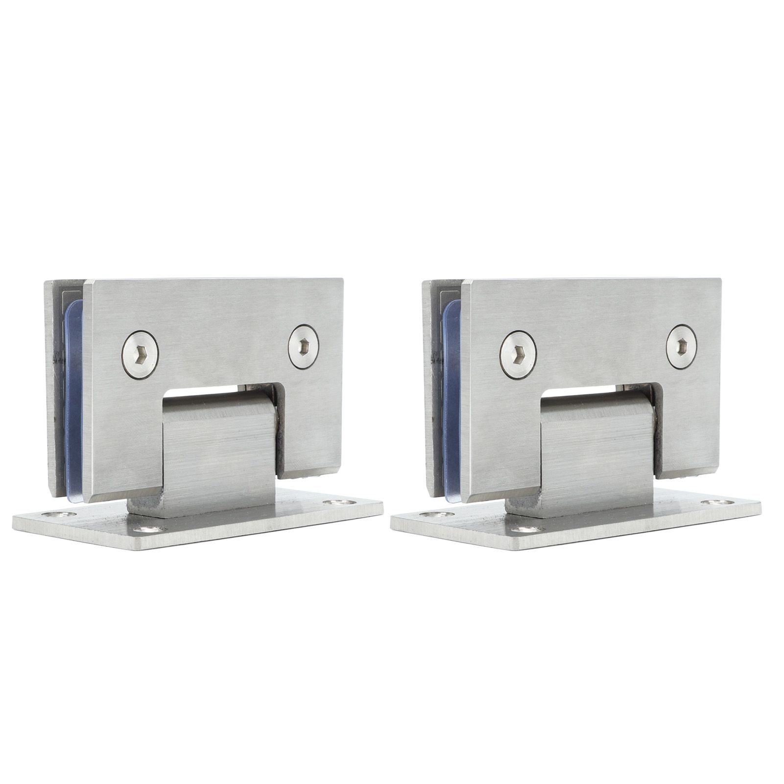 2Pcs Glass Door Hinge Heavy Duty Glass Door 90 Degree Hinges Durable Stainless Steel Bathroom Gate Clamp for Bathroom Toilet - Image 5