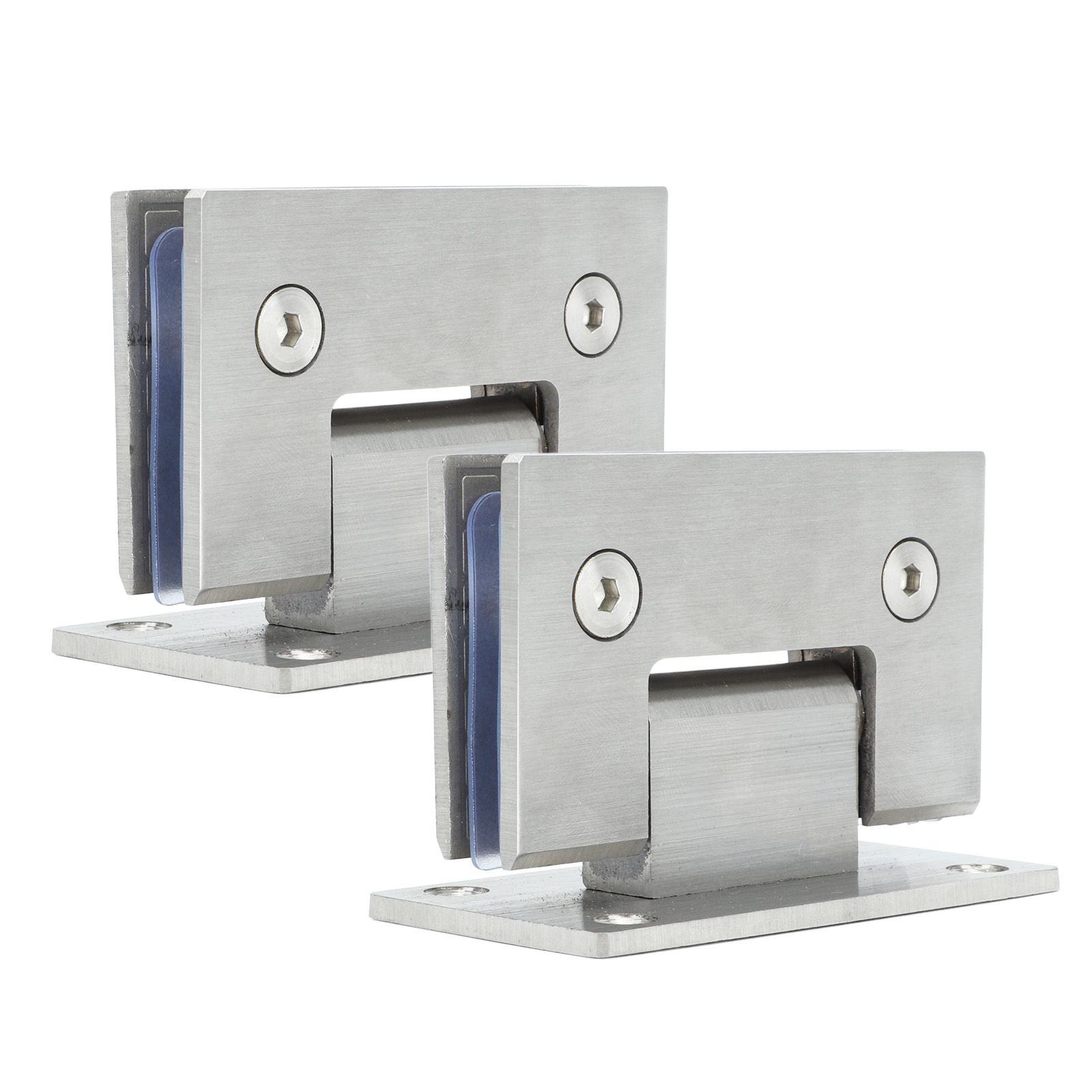 2Pcs Glass Door Hinge Heavy Duty Glass Door 90 Degree Hinges Durable Stainless Steel Bathroom Gate Clamp for Bathroom Toilet - Image 6