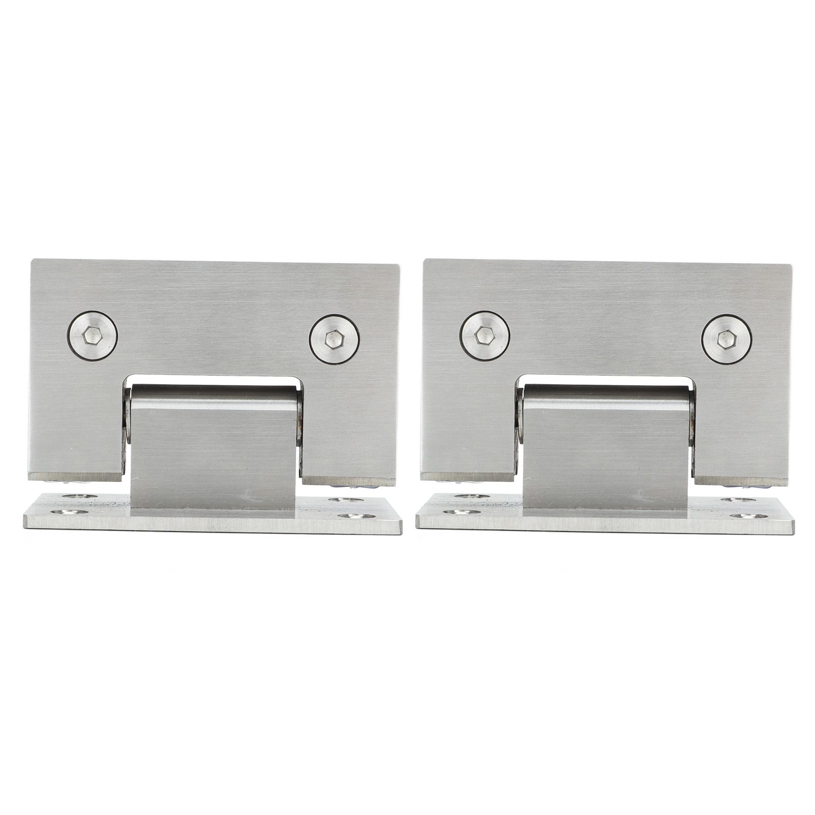 2Pcs Glass Door Hinge Heavy Duty Glass Door 90 Degree Hinges Durable Stainless Steel Bathroom Gate Clamp for Bathroom Toilet - Image 8
