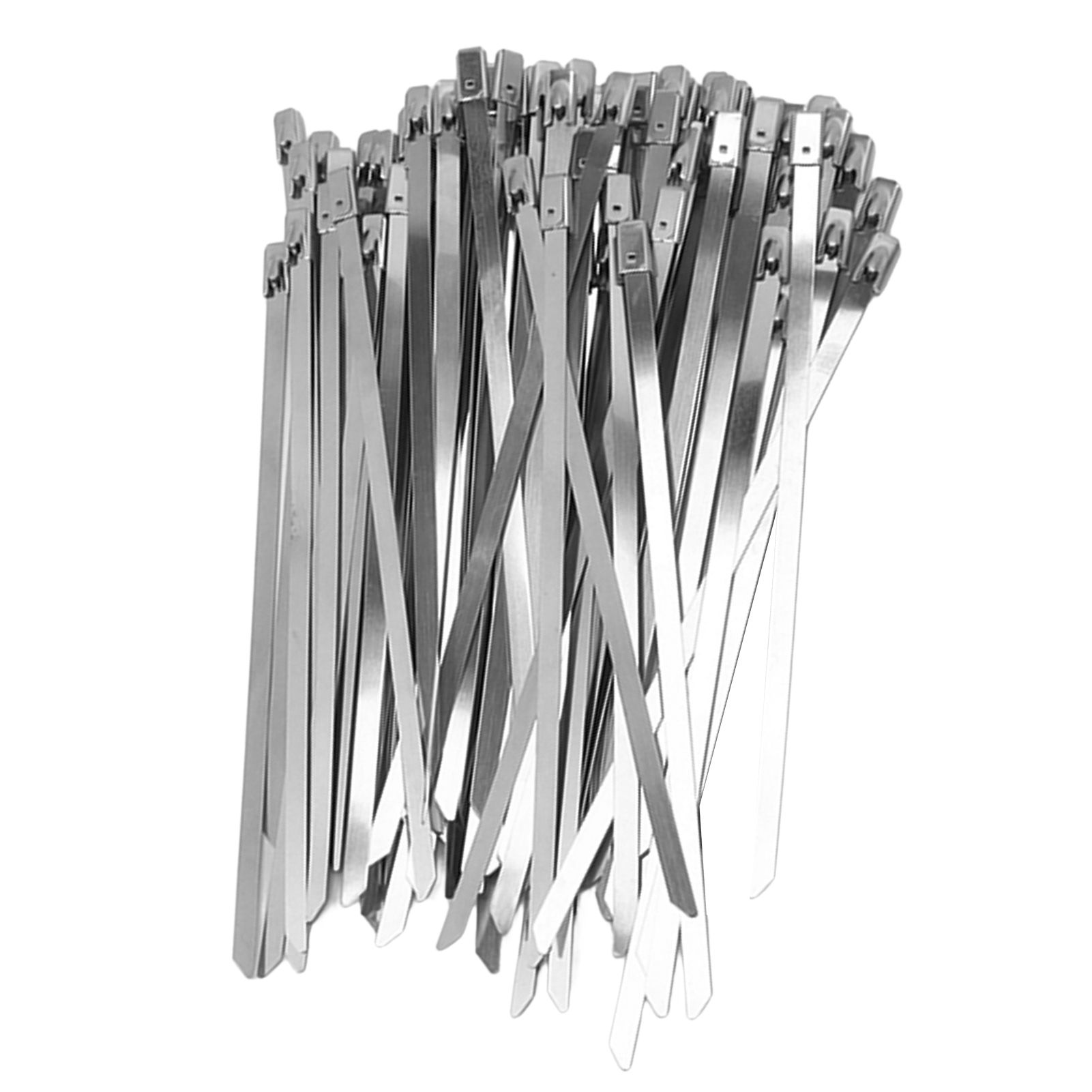 100Pcs Cable Tie Stainless Steel Hose Zip Tie Self Locking Set Kit for Wire Line Type A - Image 2