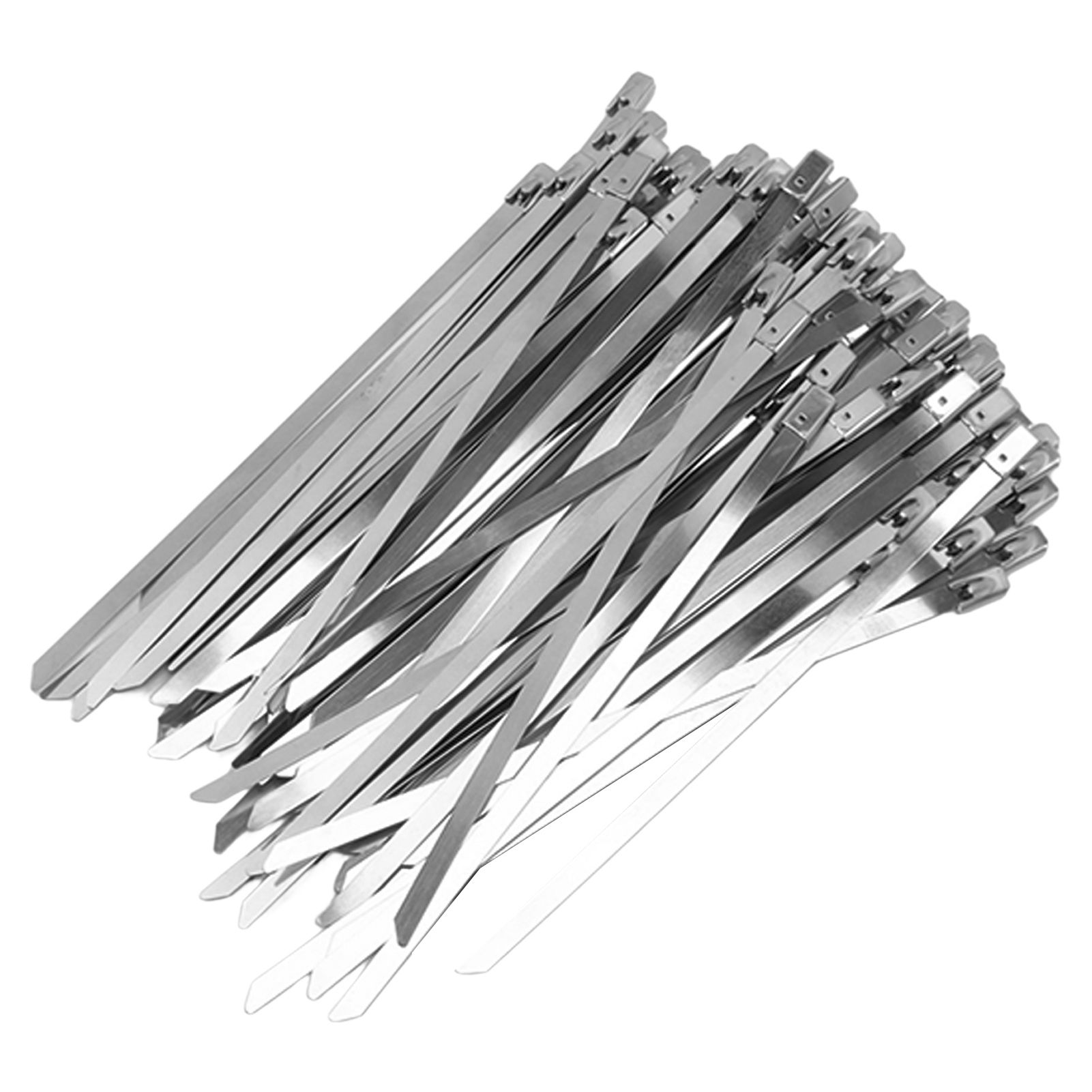 100Pcs Cable Tie Stainless Steel Hose Zip Tie Self Locking Set Kit for Wire Line Type A - Image 3