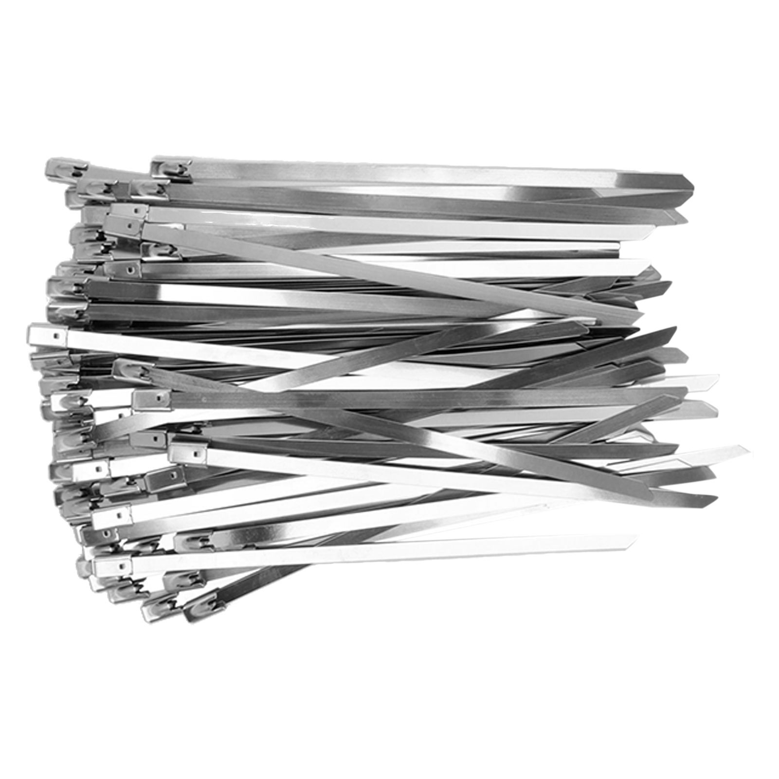 100Pcs Cable Tie Stainless Steel Hose Zip Tie Self Locking Set Kit for Wire Line Type A - Image 5