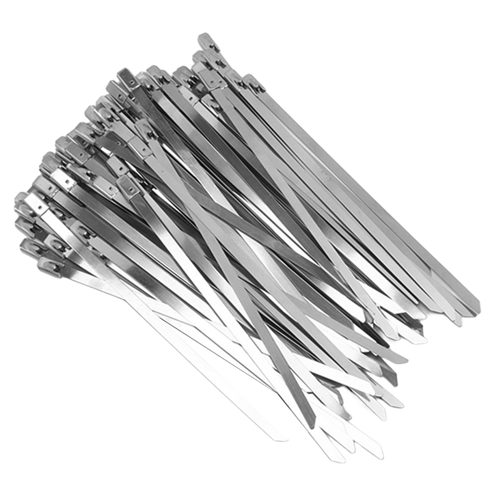 100Pcs Cable Tie Stainless Steel Hose Zip Tie Self Locking Set Kit for Wire Line Type A - Image 7