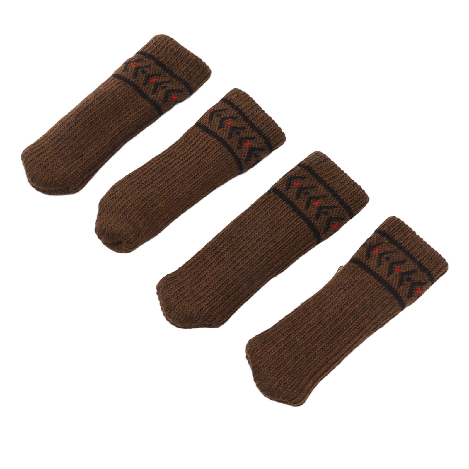 20Pcs Chair Leg Protector Table Furniture Cap Covers Prevent Scratches Noise Free Thickened Knitted Floor Pad Set Brown - Image 8