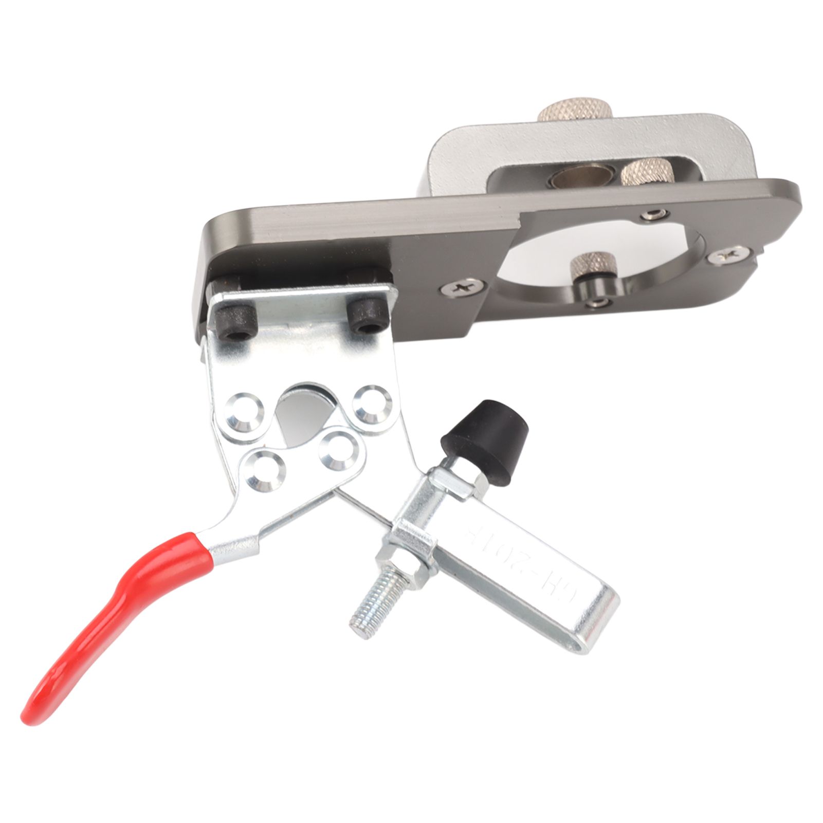 35mm Concealed Hinge Boring Jig Kit Aluminum Alloy Woodworking Hole Drilling Guide Locator with Fixture for Door Cabinet - Image 2