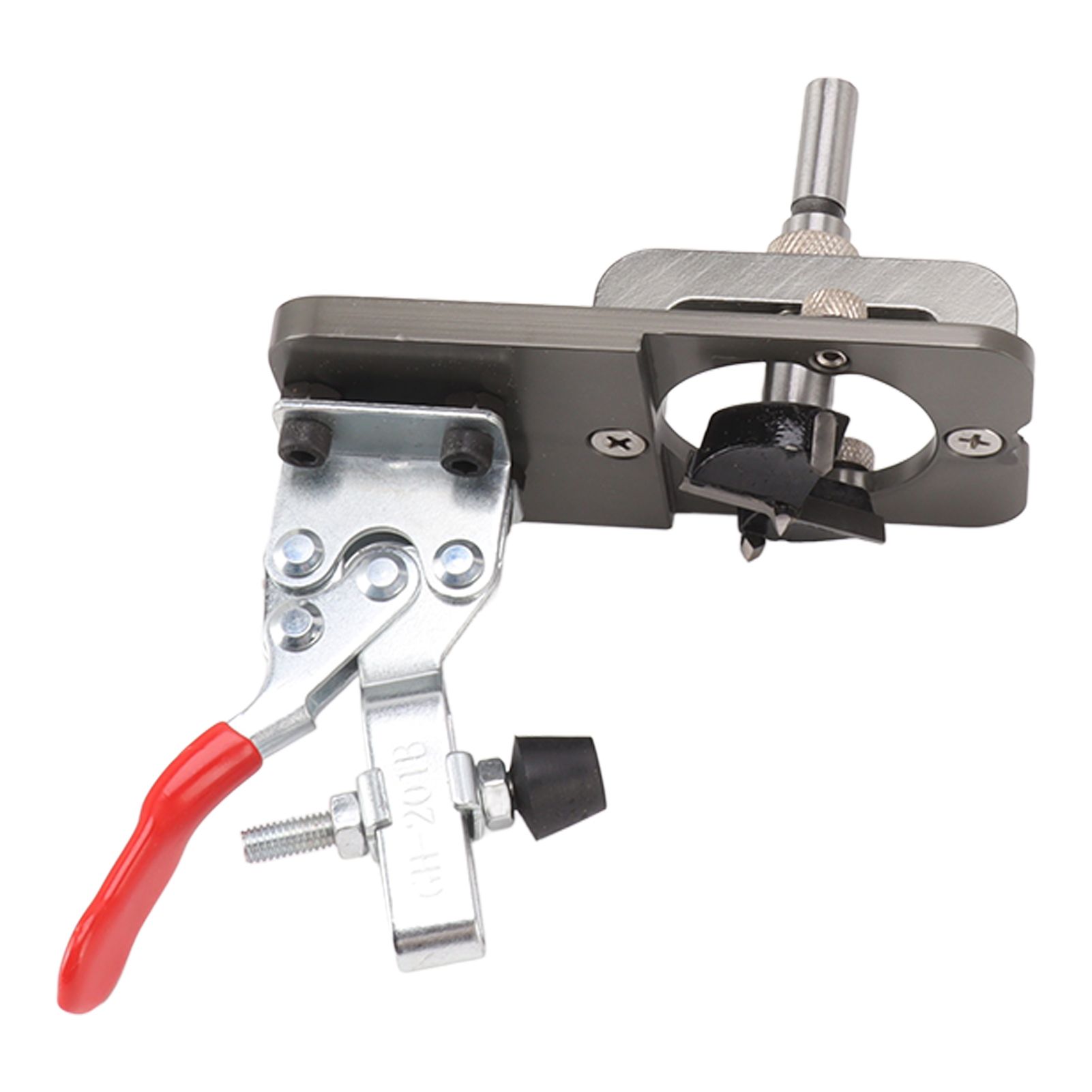 35mm Concealed Hinge Boring Jig Kit Aluminum Alloy Woodworking Hole Drilling Guide Locator with Fixture for Door Cabinet - Image 4