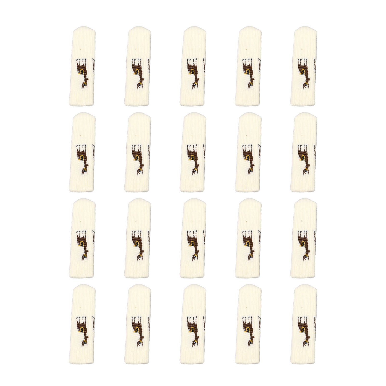 20Pcs Chair Leg Floor Protectors Furniture Socks Knitting Double Thickening Elastic Chair Leg Protectors Fits All Leg Shapes - Image 1
