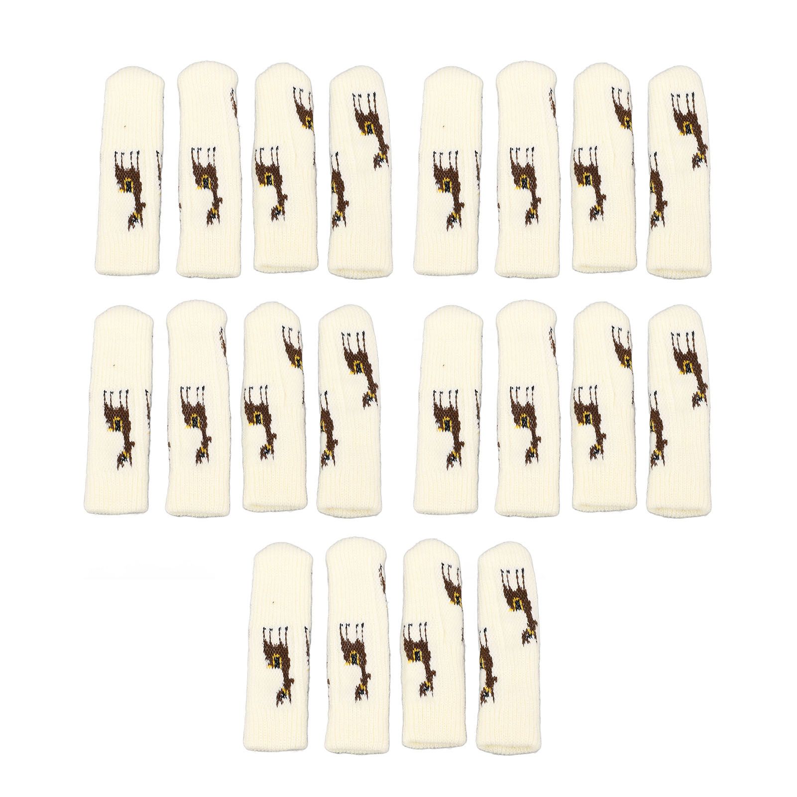 20Pcs Chair Leg Floor Protectors Furniture Socks Knitting Double Thickening Elastic Chair Leg Protectors Fits All Leg Shapes - Image 4