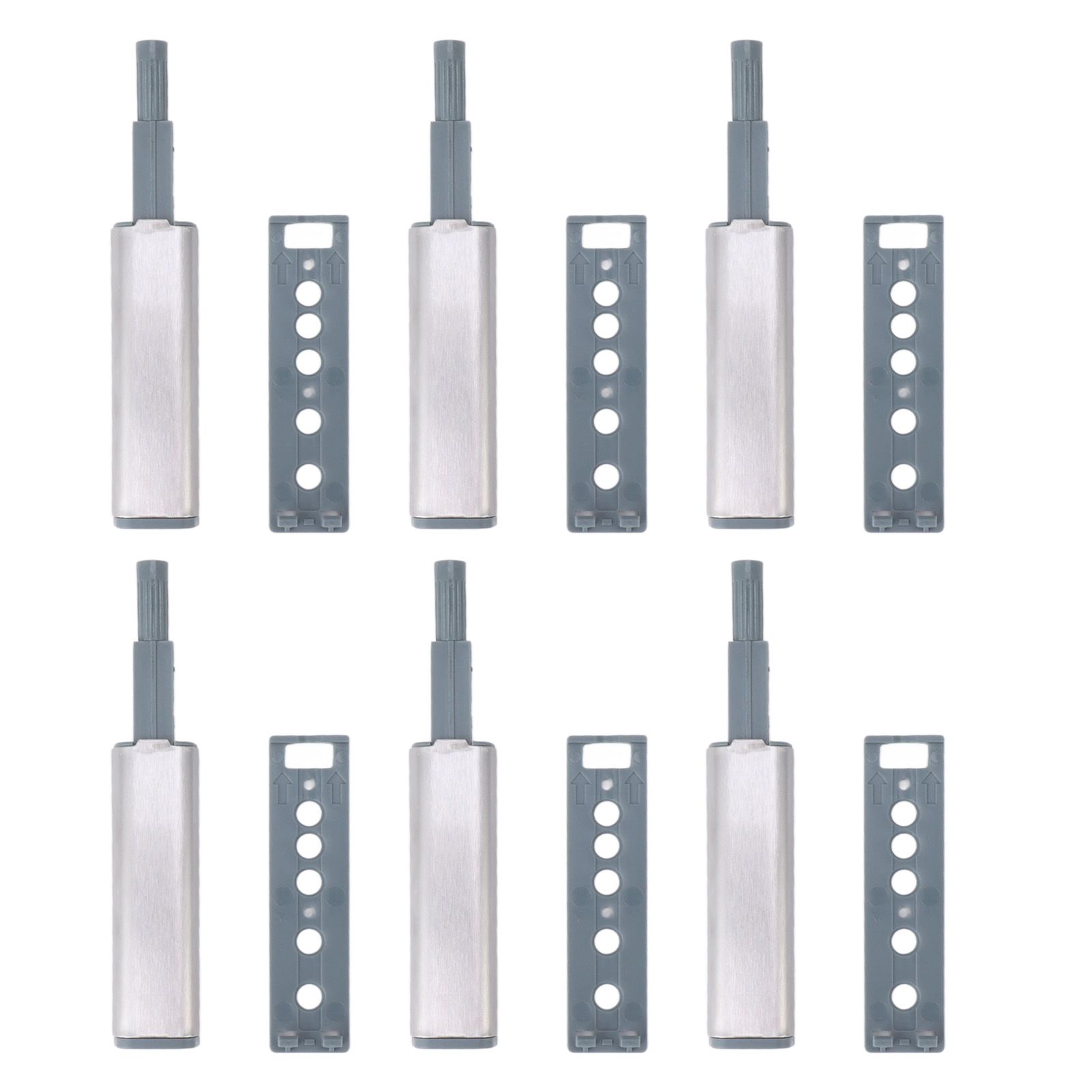 16pcs Push Open Latch Heavy Duty Stainless Steel Push Release Latch for Cabinet Closet Door Drawer - Image 3