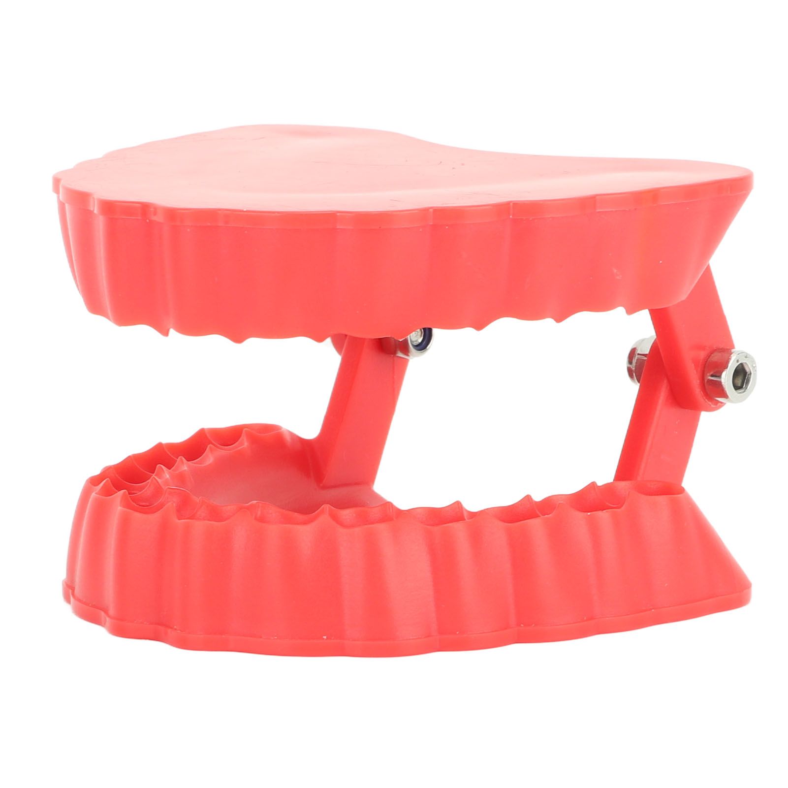 Denture Drill Bit Holder Denture Screwdriver Organizer 3D Sculpture Desk Decor 28 Holes Red Without Bits - Image 2