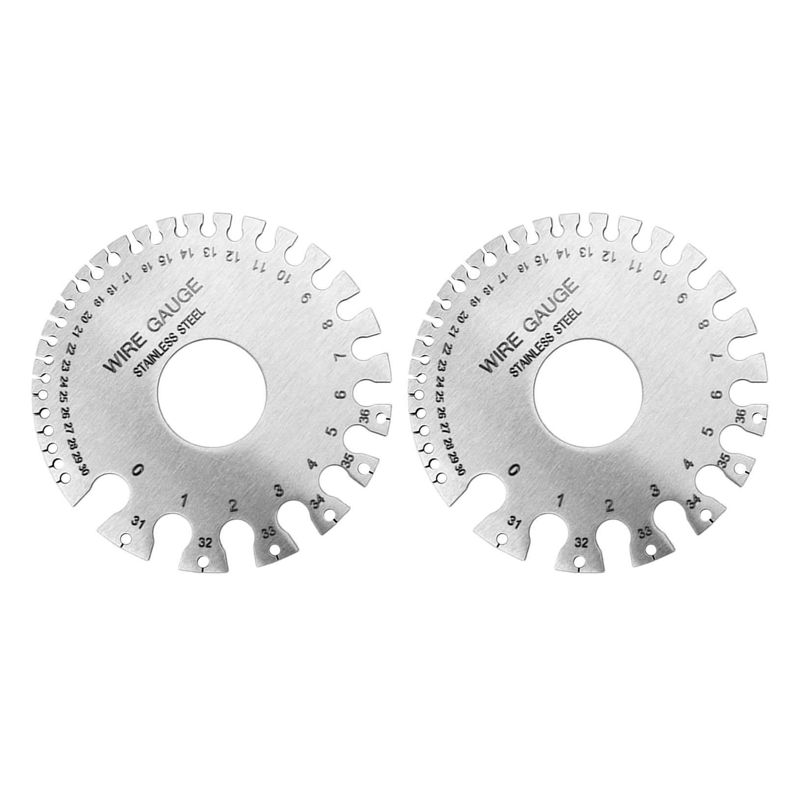 2pcs Stainless Steel Thickness Gauges Professional Standard Metal Sheets Welding Thickness Gauge Type 2 - Image 2