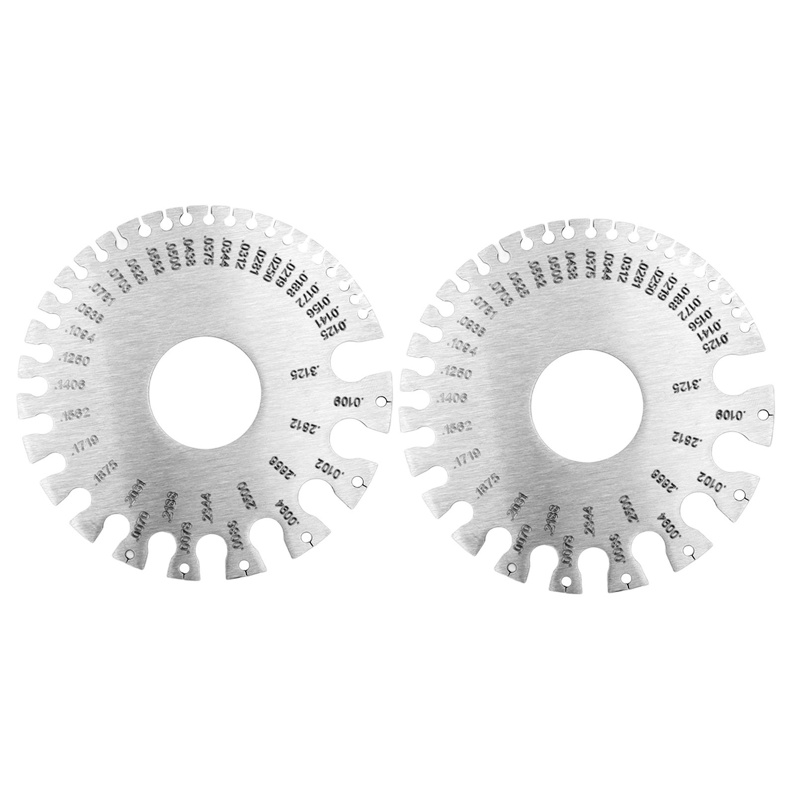 2pcs Stainless Steel Thickness Gauges Professional Standard Metal Sheets Welding Thickness Gauge Type 2 - Image 3