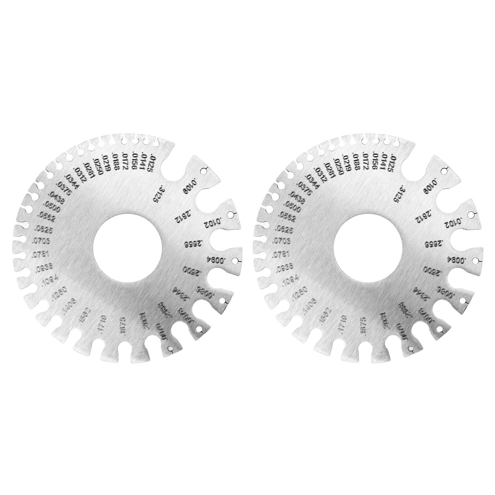 2pcs Stainless Steel Thickness Gauges Professional Standard Metal Sheets Welding Thickness Gauge Type 2 - Image 4