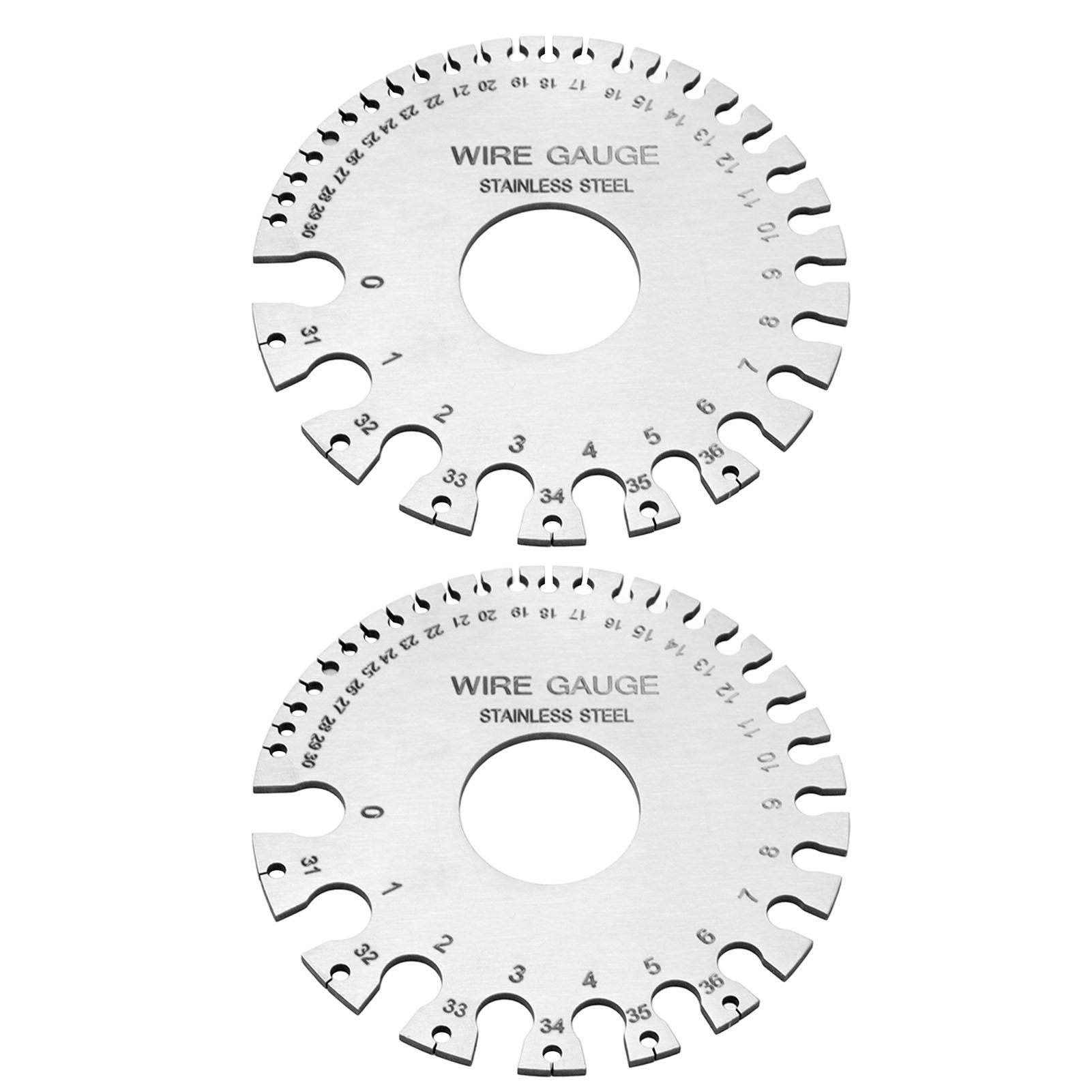 2pcs Stainless Steel Thickness Gauges Professional Standard Metal Sheets Welding Thickness Gauge Type 2 - Image 5