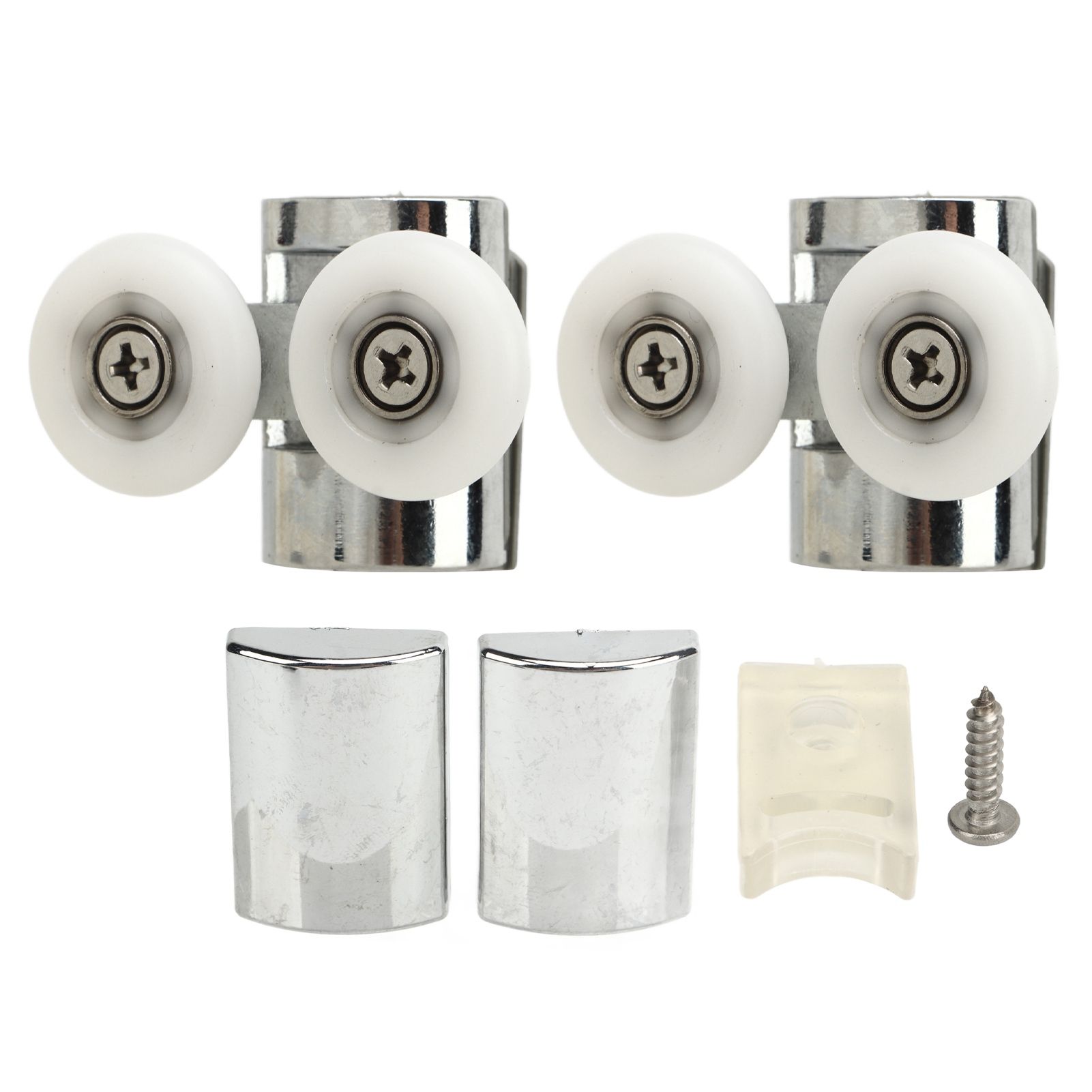 23mm Sliding Door Pulley Bathroom Closet Glass Door Hanging Swing Wheel Upper Lower Roller Kit - Image 1