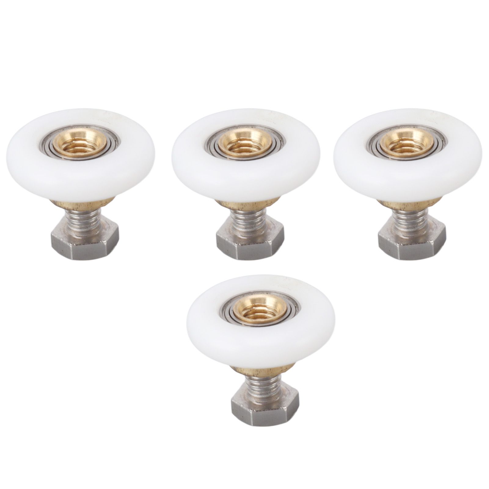 4 Set Shower Door Rollers Runners Wheels Bathroom Glass Door Rollers Runners Pulleys Wheels Replacement Part 25mm - Image 3