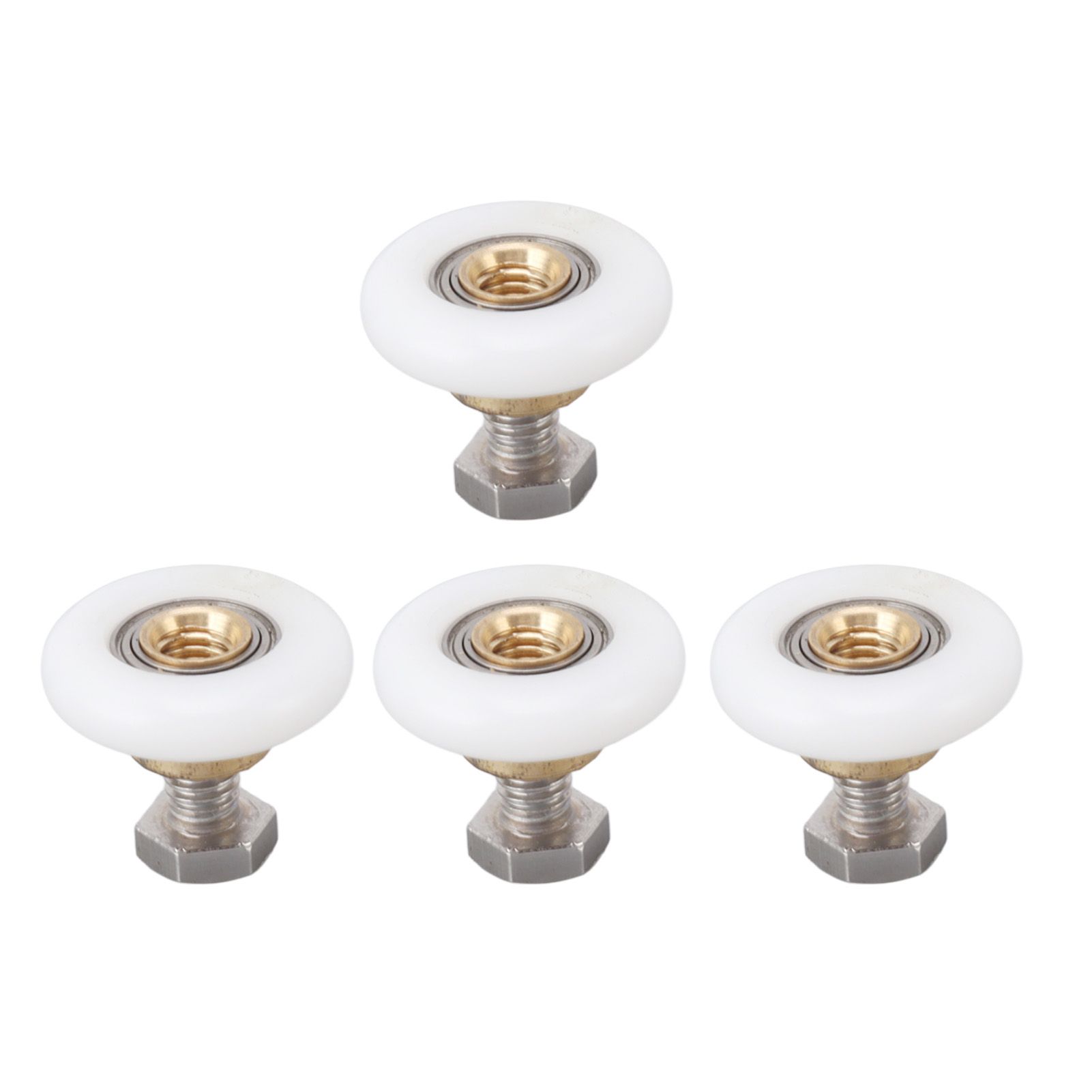 4 Set Shower Door Rollers Runners Wheels Bathroom Glass Door Rollers Runners Pulleys Wheels Replacement Part 25mm - Image 6
