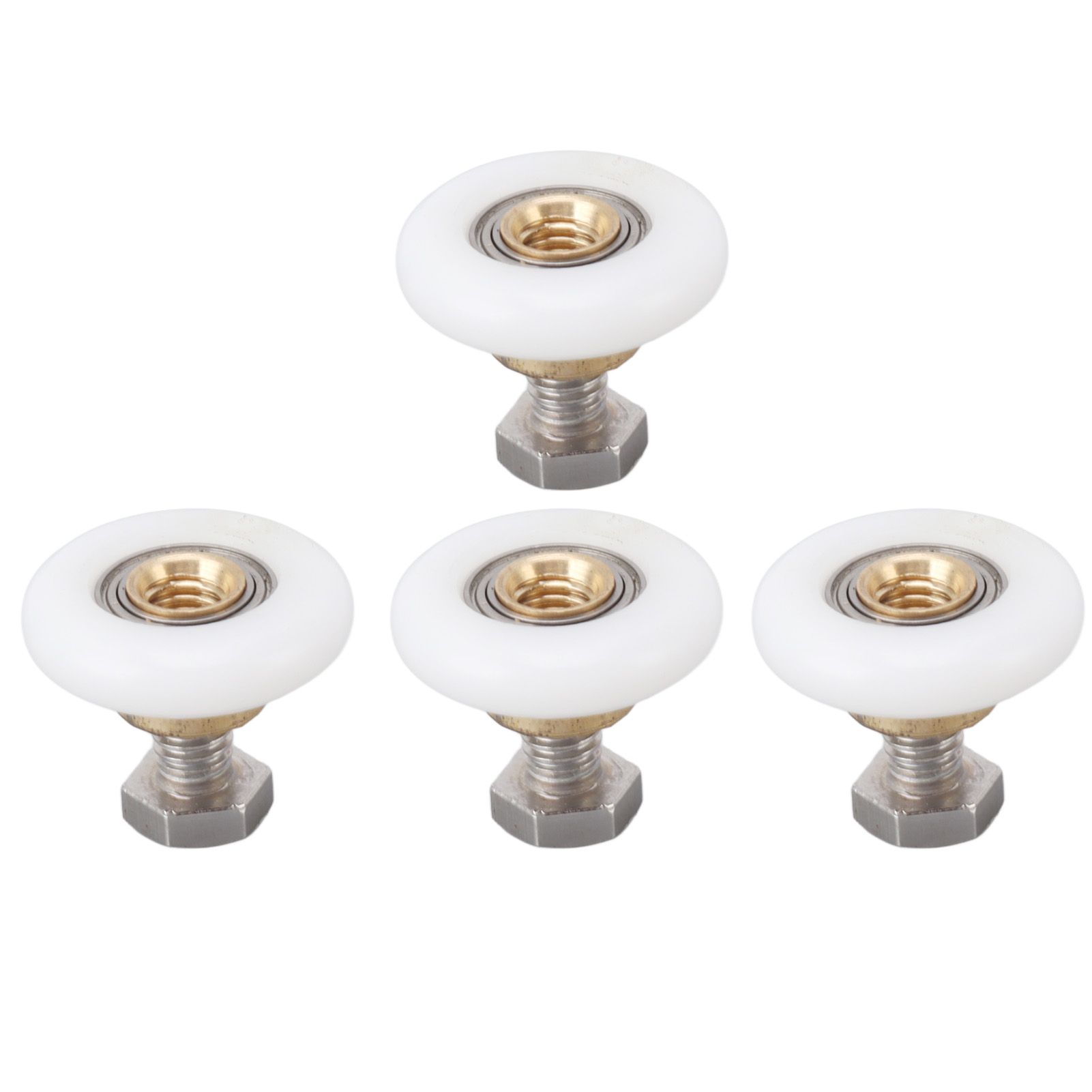 4 Set Shower Door Rollers Runners Wheels Bathroom Glass Door Rollers Runners Pulleys Wheels Replacement Part 27mm - Image 4