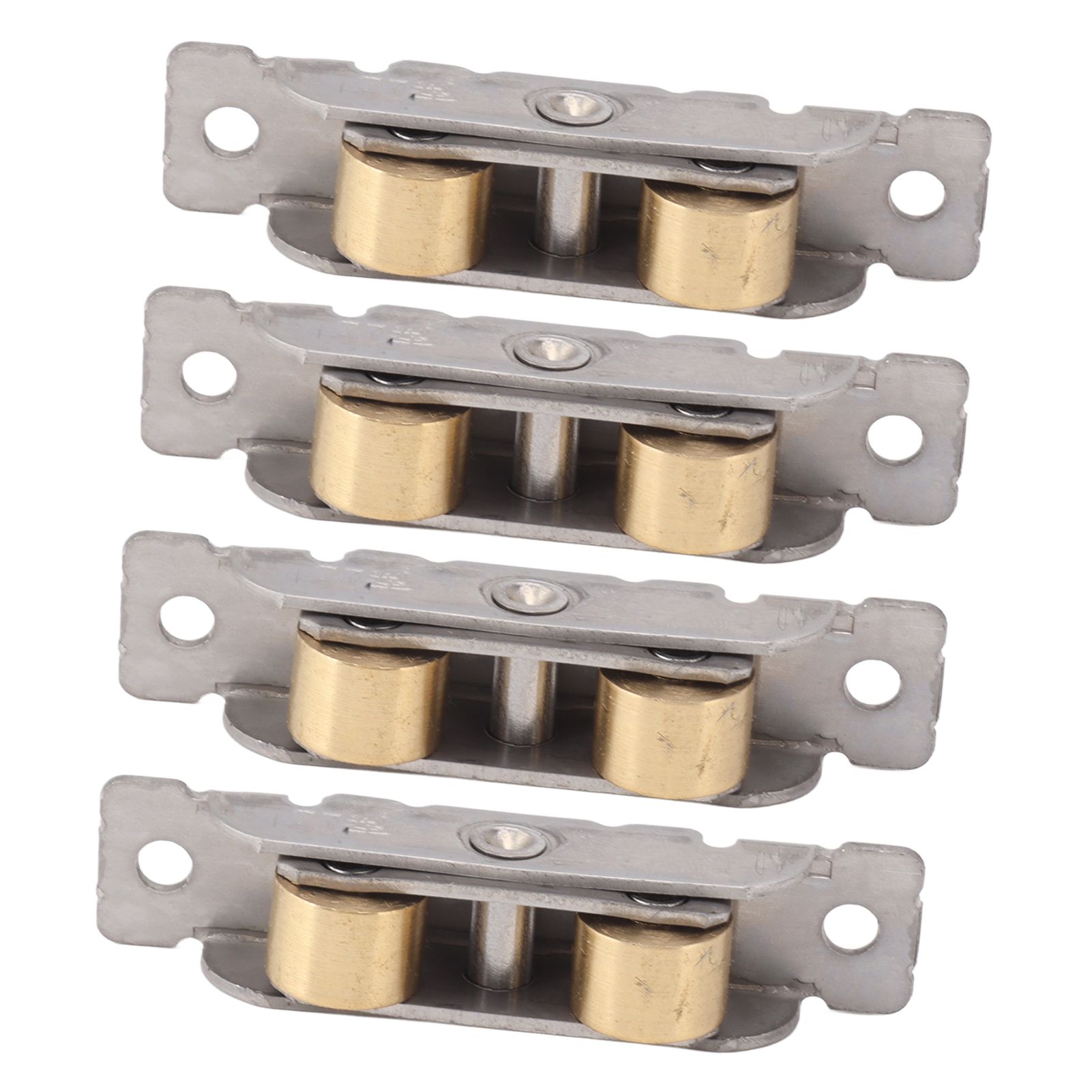 4PCS Sliding Patio Door Roller Assembly Stainless Steel Copper Ball Bearing Wheel Roller Assembly for Glass Door Flat Wheel - Image 8