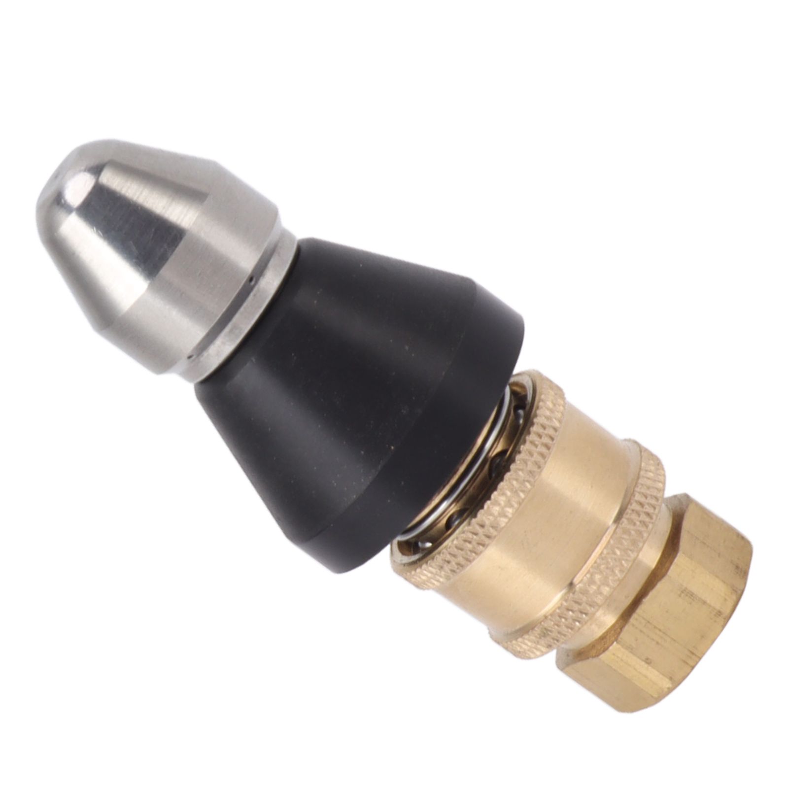 G1/4 Sewer Pipe Cleaning Nozzle Stainless Steel Durable G3/8 Female Thread Adapter Pressure Sewer Jetter Nozzle - Image 5