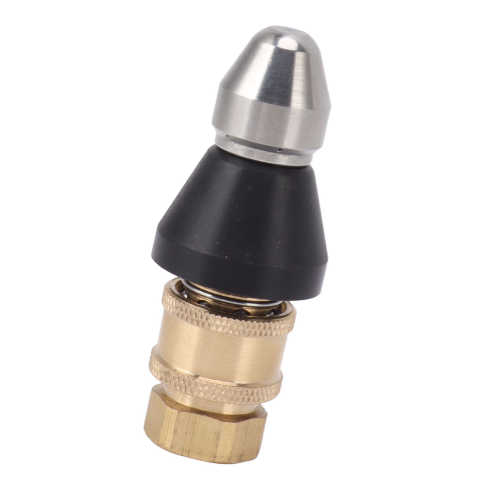 G1/4 Sewer Pipe Cleaning Nozzle Stainless Steel Durable G3/8 Female Thread Adapter Pressure Sewer Jetter Nozzle - Image 7