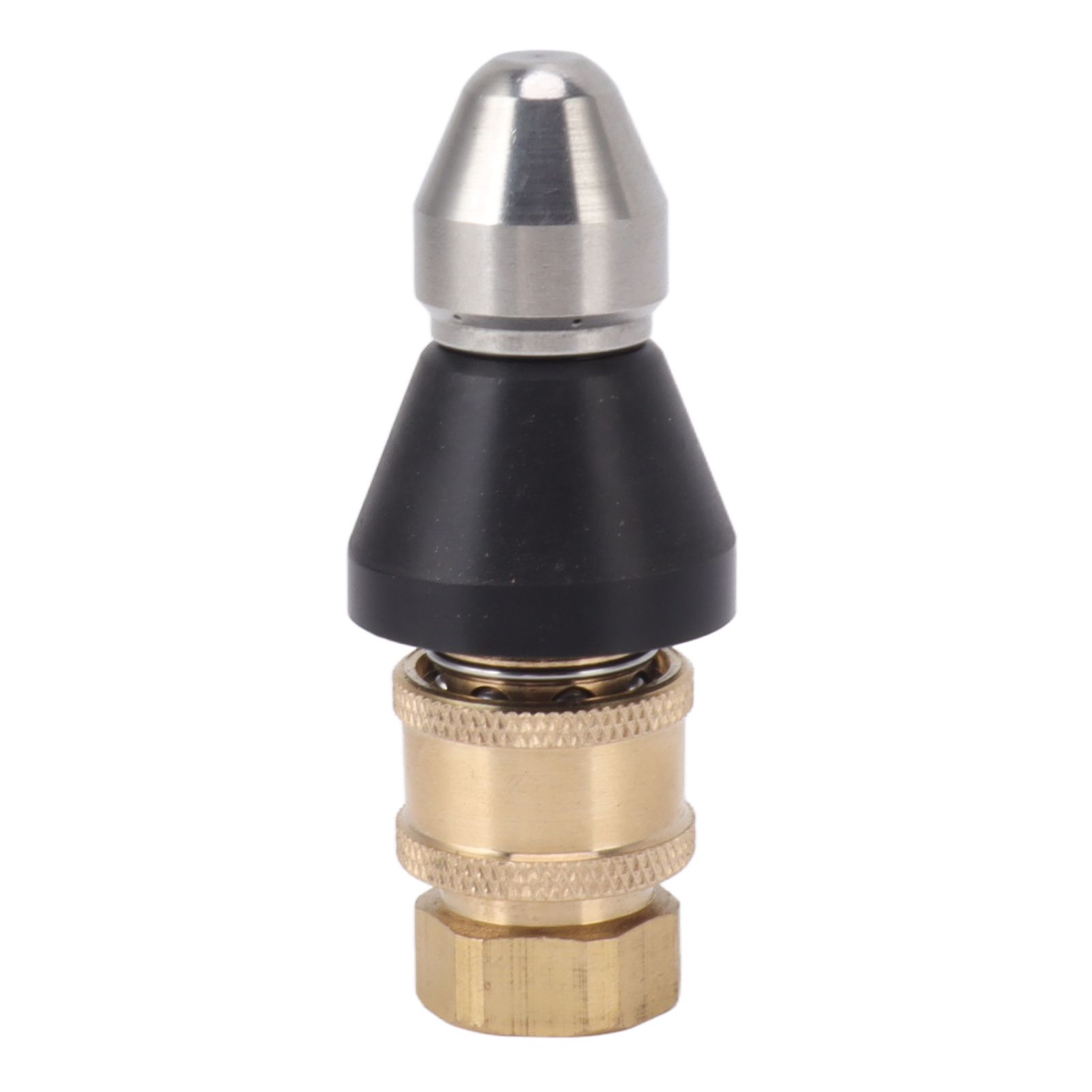 G1/4 Sewer Pipe Cleaning Nozzle Stainless Steel Durable G3/8 Female Thread Adapter Pressure Sewer Jetter Nozzle - Image 8