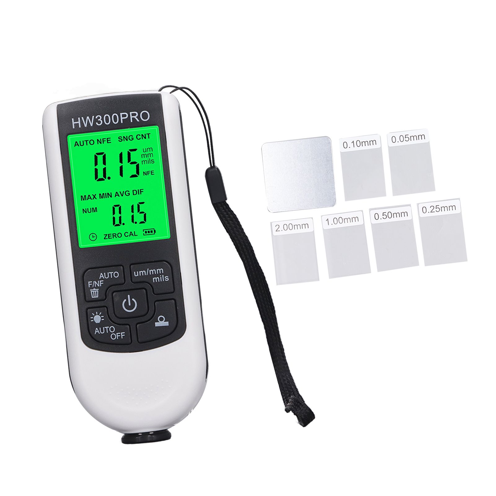 Coating Thickness Gauge High Accuracy Paint Depth Gauge Meter Antislip Thickness Meter Gauge White - Image 2