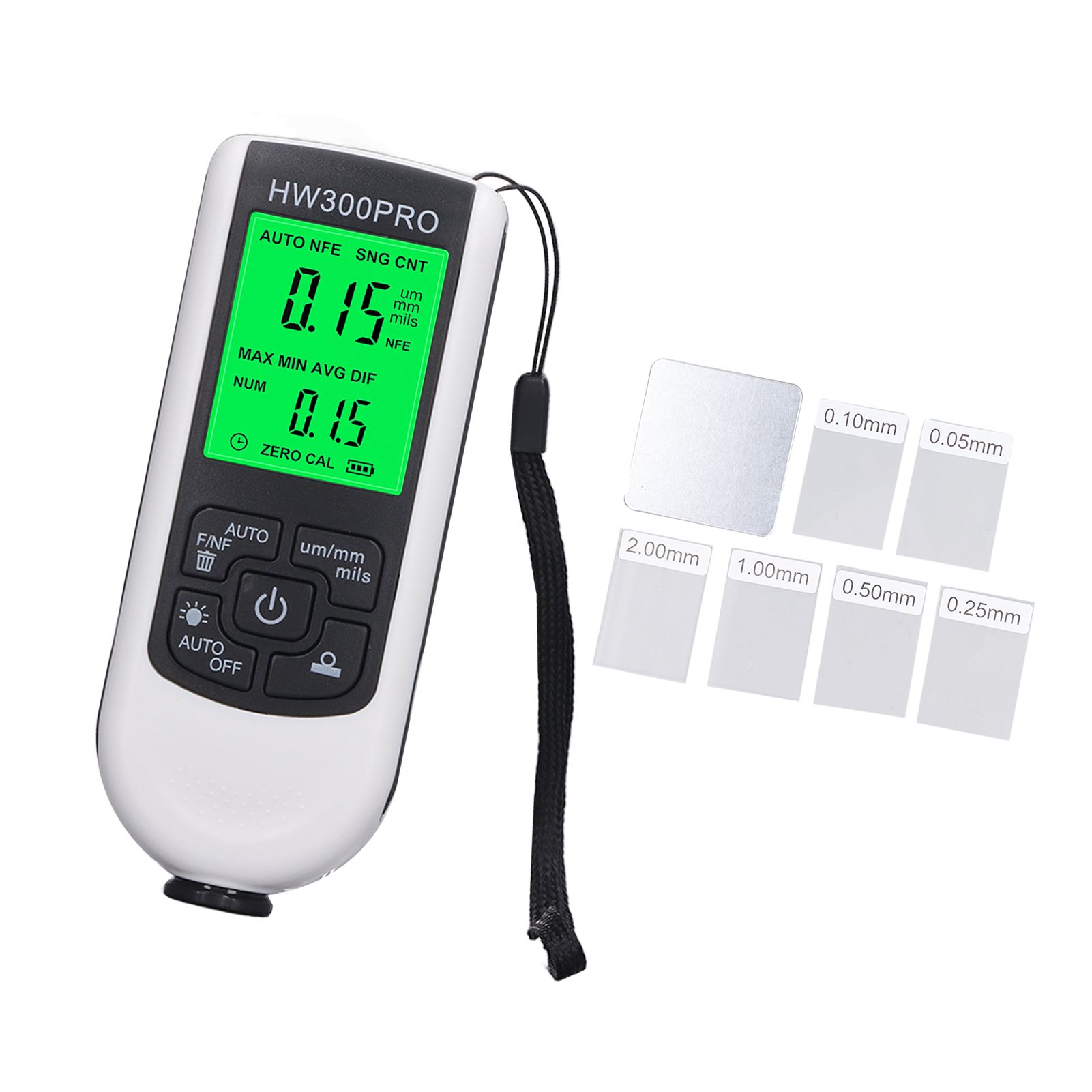 Coating Thickness Gauge High Accuracy Paint Depth Gauge Meter Antislip Thickness Meter Gauge White - Image 3
