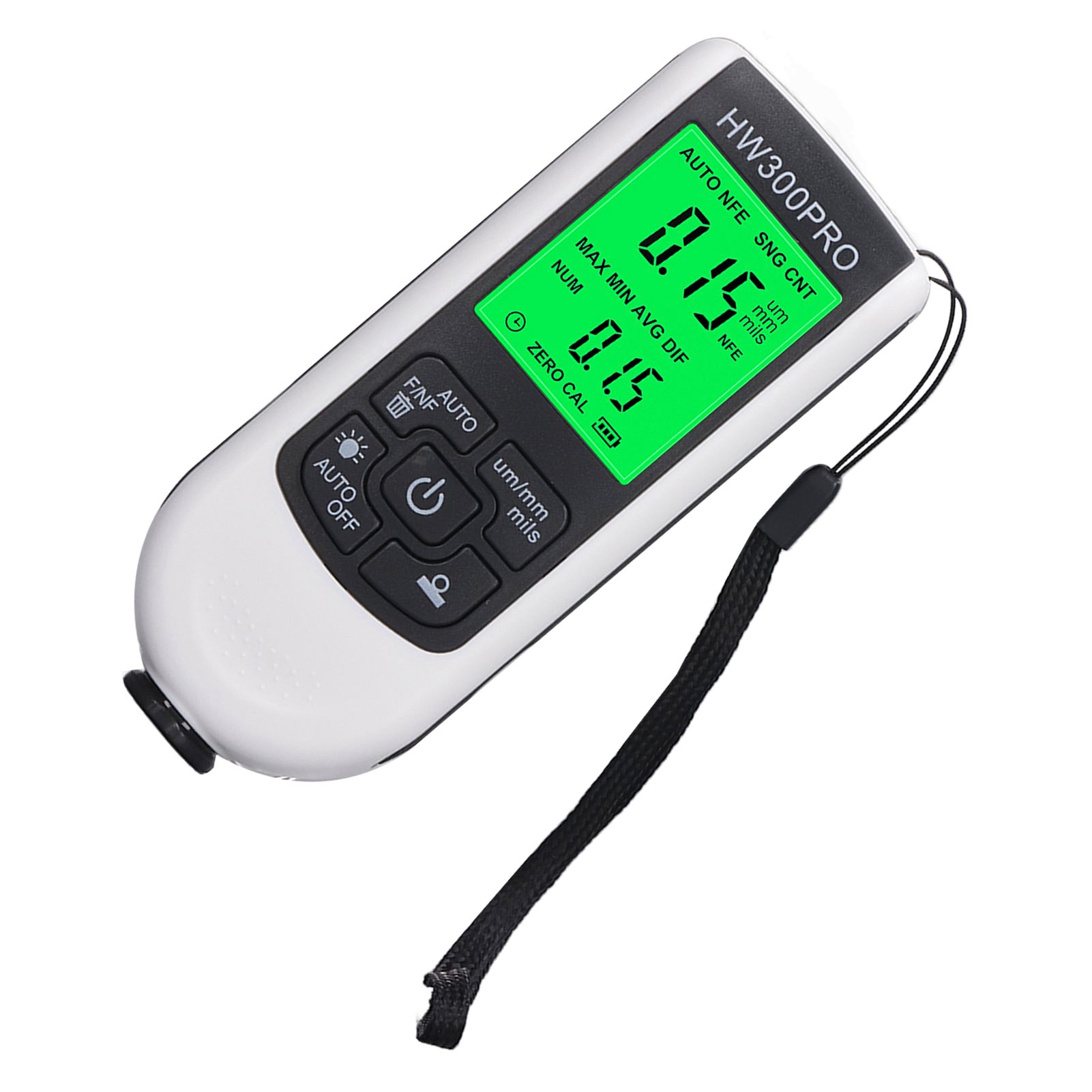 Coating Thickness Gauge High Accuracy Paint Depth Gauge Meter Antislip Thickness Meter Gauge White - Image 4