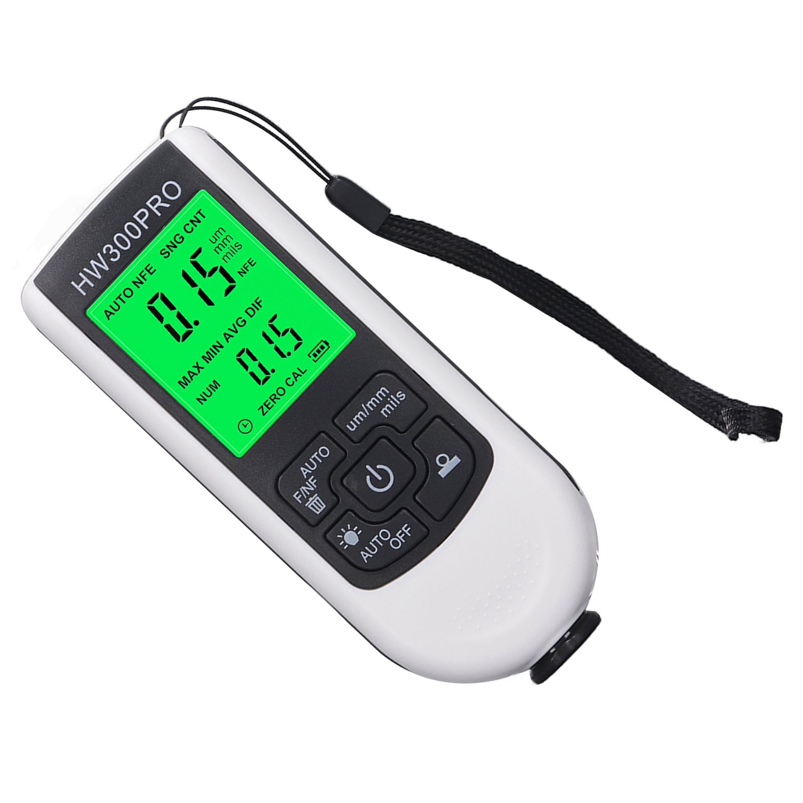Coating Thickness Gauge High Accuracy Paint Depth Gauge Meter Antislip Thickness Meter Gauge White - Image 5