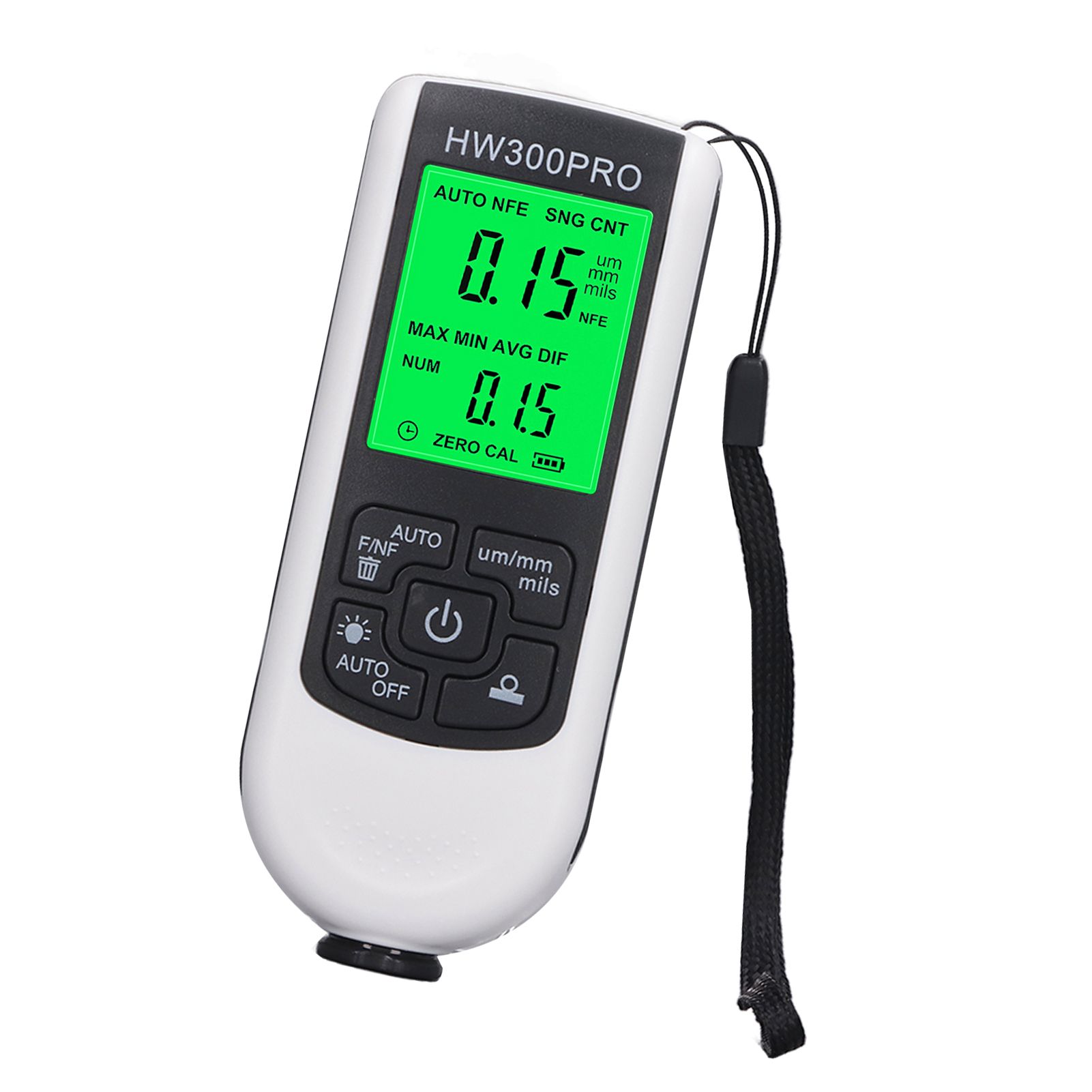 Coating Thickness Gauge High Accuracy Paint Depth Gauge Meter Antislip Thickness Meter Gauge White - Image 6