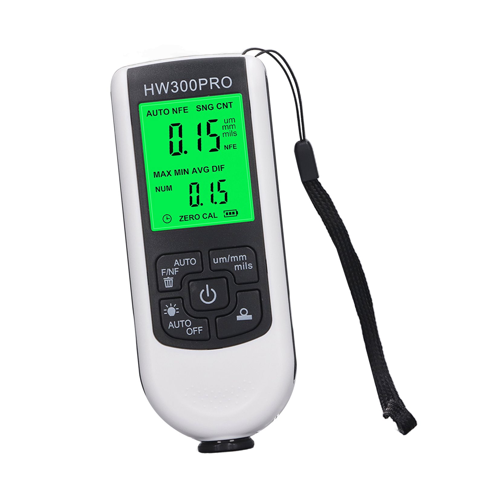 Coating Thickness Gauge High Accuracy Paint Depth Gauge Meter Antislip Thickness Meter Gauge White - Image 7