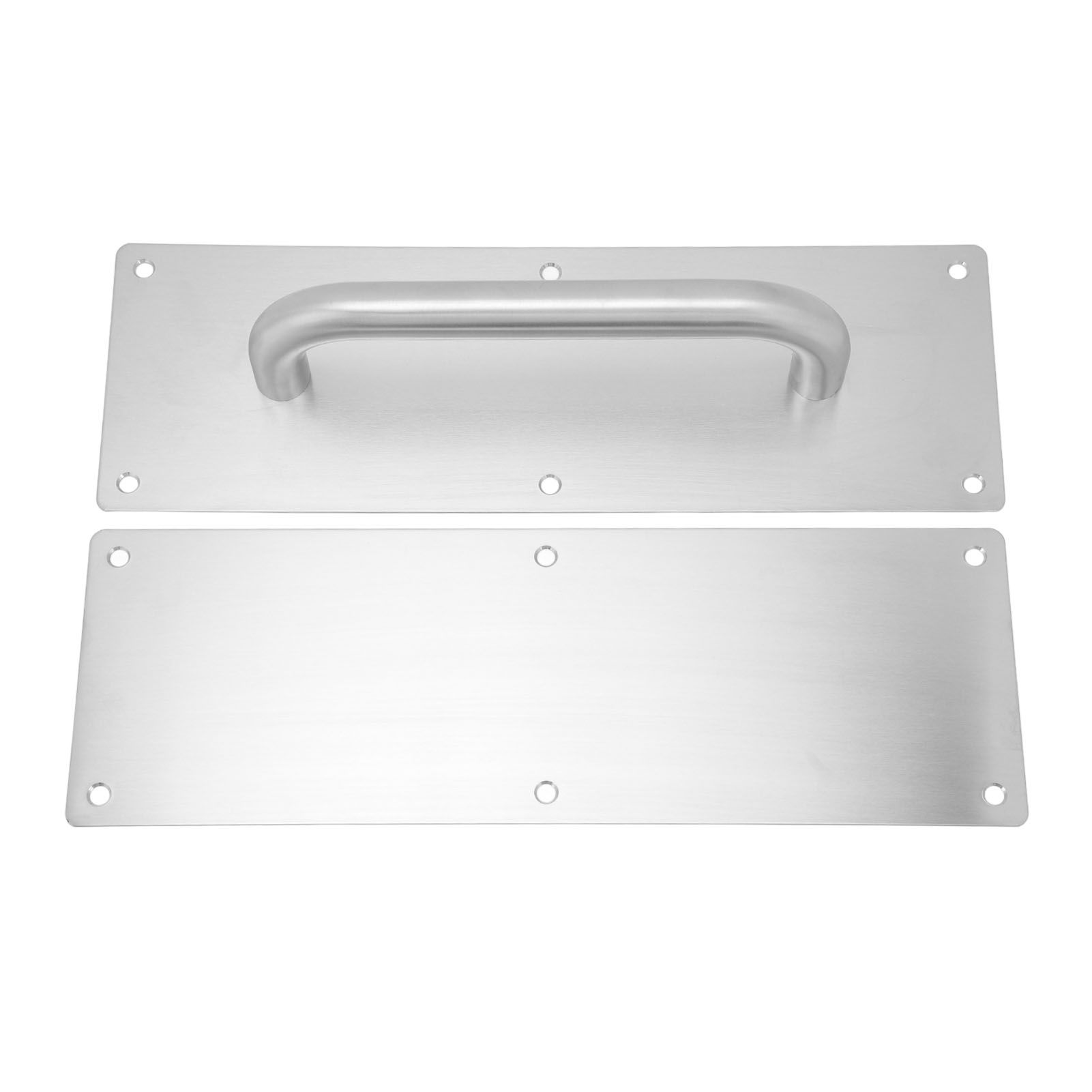 Pull Push Door Plate Handle with Screws 304 Stainless Steel White Oval Handle for Offices Hotels Restaurants - Image 7