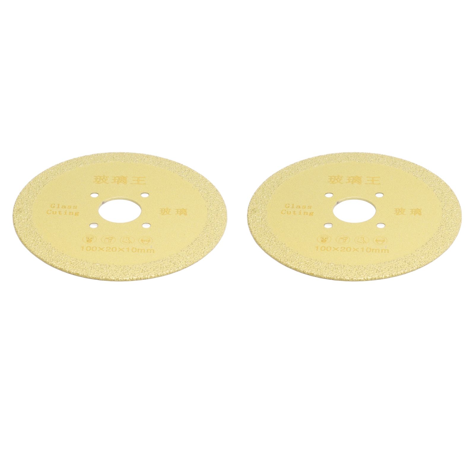 2Pcs Cutting Saw Blade 100mm Diamond Ceramic Saw Blade Porcelain Cutting Blade for Angle Grinder Cutting Machine 100x10mm / 3.9x0.4in - Image 3