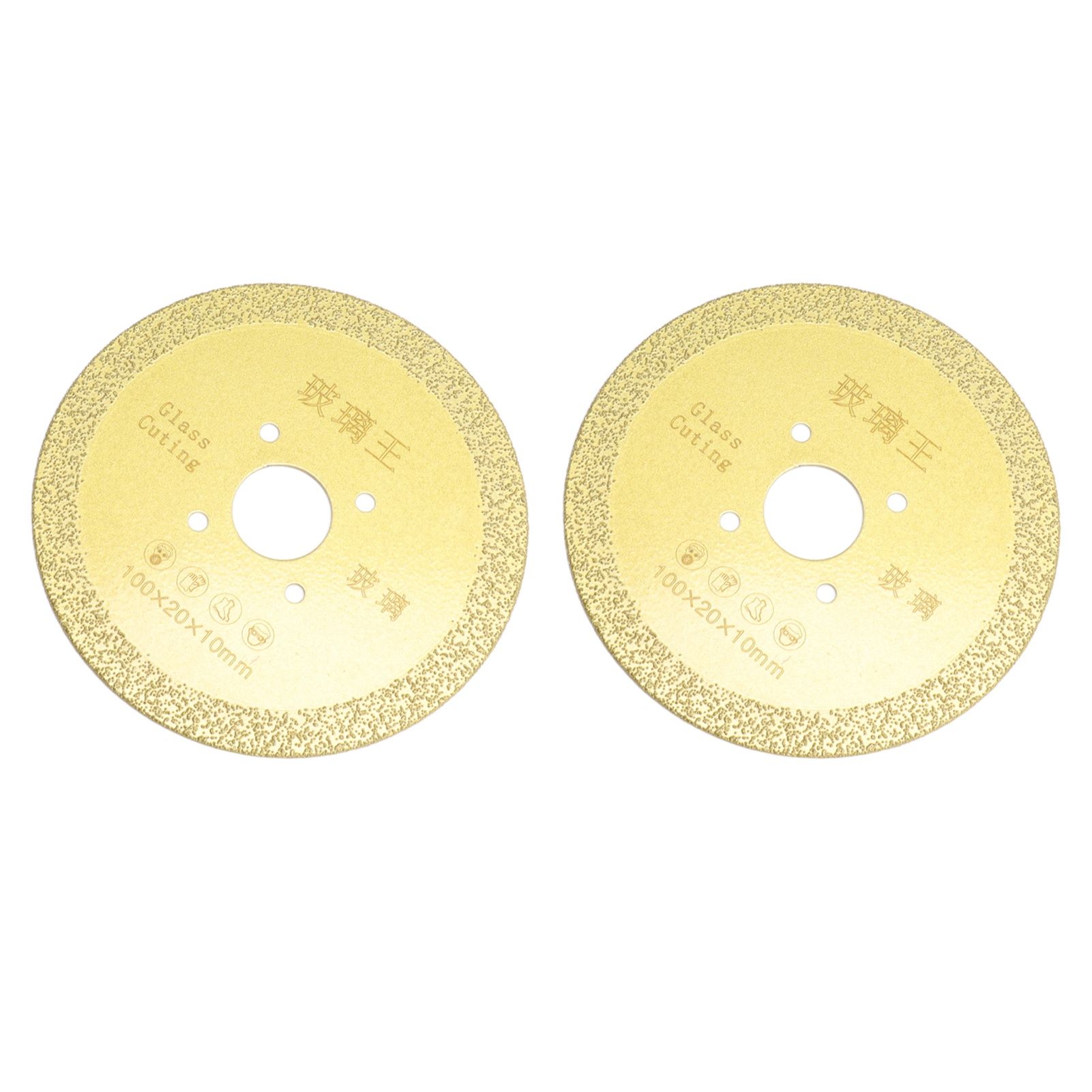 2Pcs Cutting Saw Blade 100mm Diamond Ceramic Saw Blade Porcelain Cutting Blade for Angle Grinder Cutting Machine 100x10mm / 3.9x0.4in - Image 4