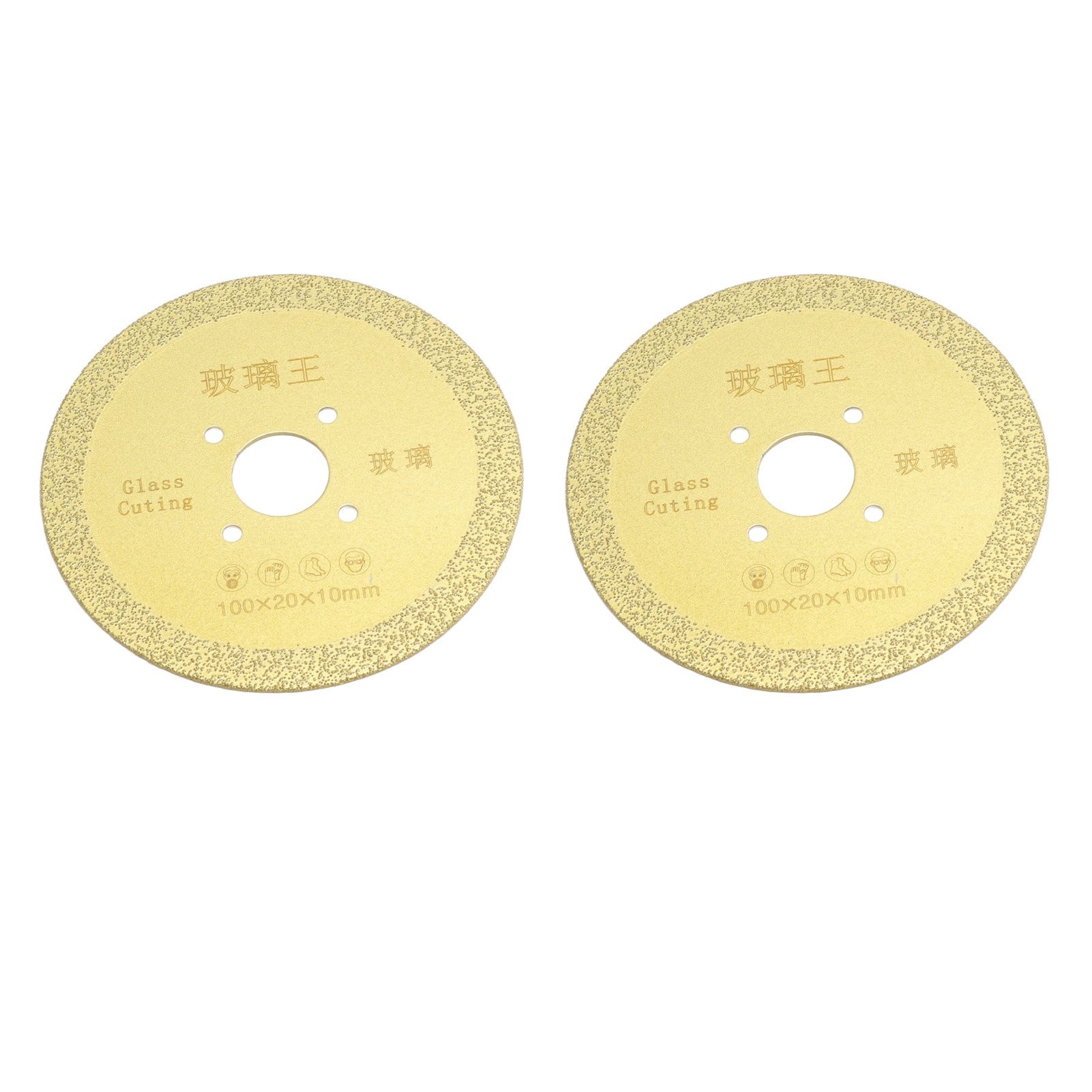 2Pcs Cutting Saw Blade 100mm Diamond Ceramic Saw Blade Porcelain Cutting Blade for Angle Grinder Cutting Machine 100x10mm / 3.9x0.4in - Image 6