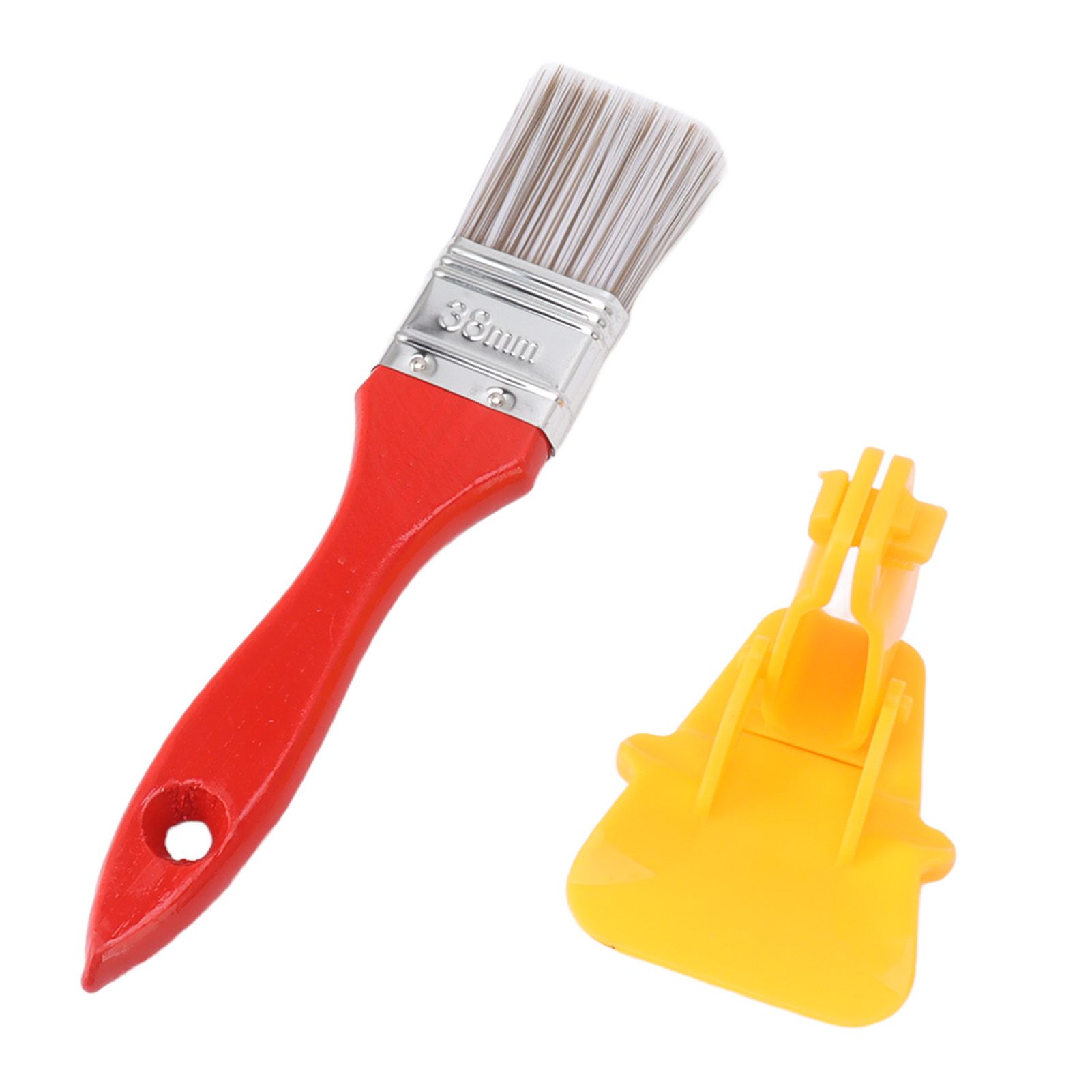 Wall Trimming Brush Reuse Lightweight Wooden Handle Angled Paint Brush Set for Wall Furniture - Image 1