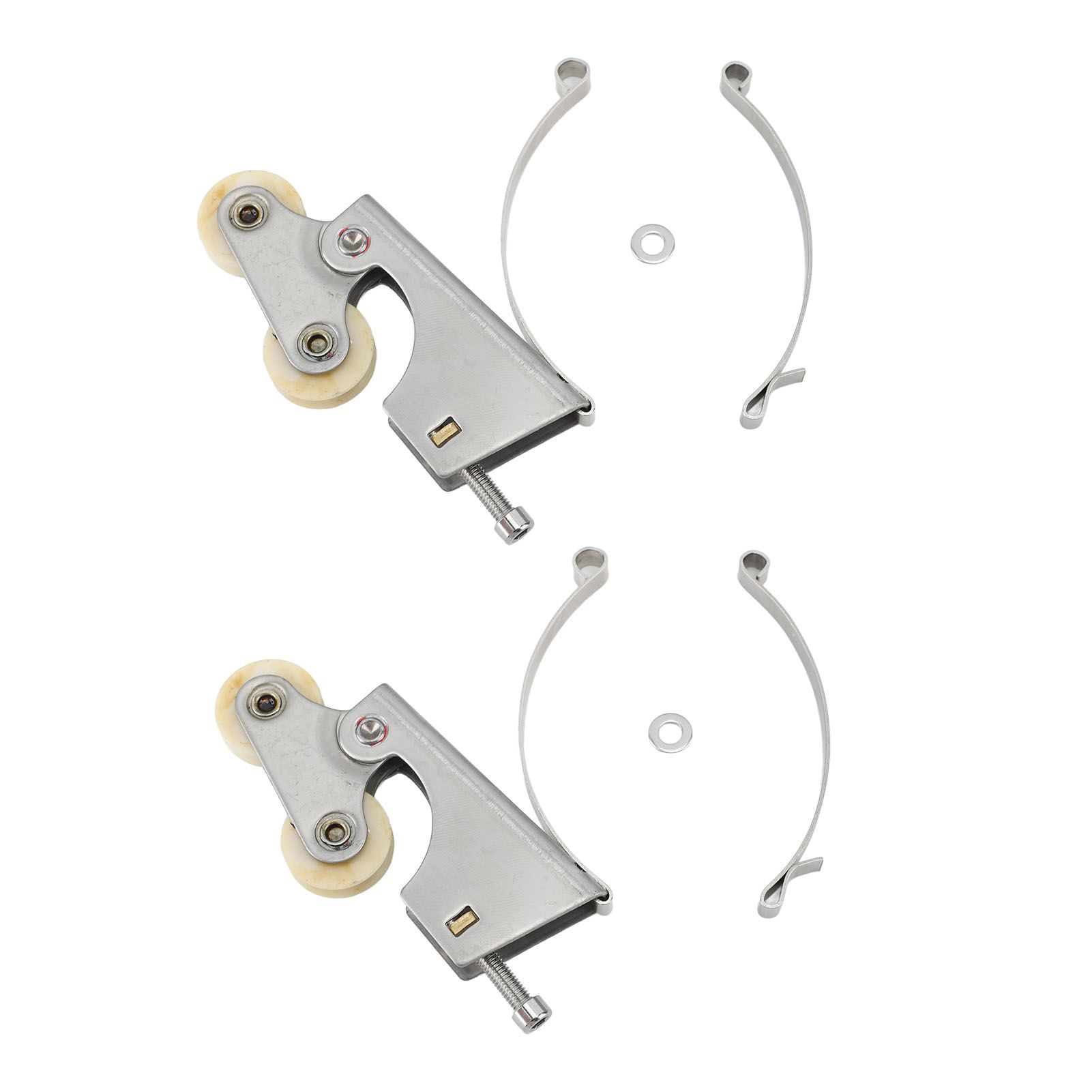 2PCS Wardrobe Pulley Stainless Steel Sliding Door Roller Wheels Waterproof Copper Core for Closet Cabinet Furniture Bathroom Concave - Image 1