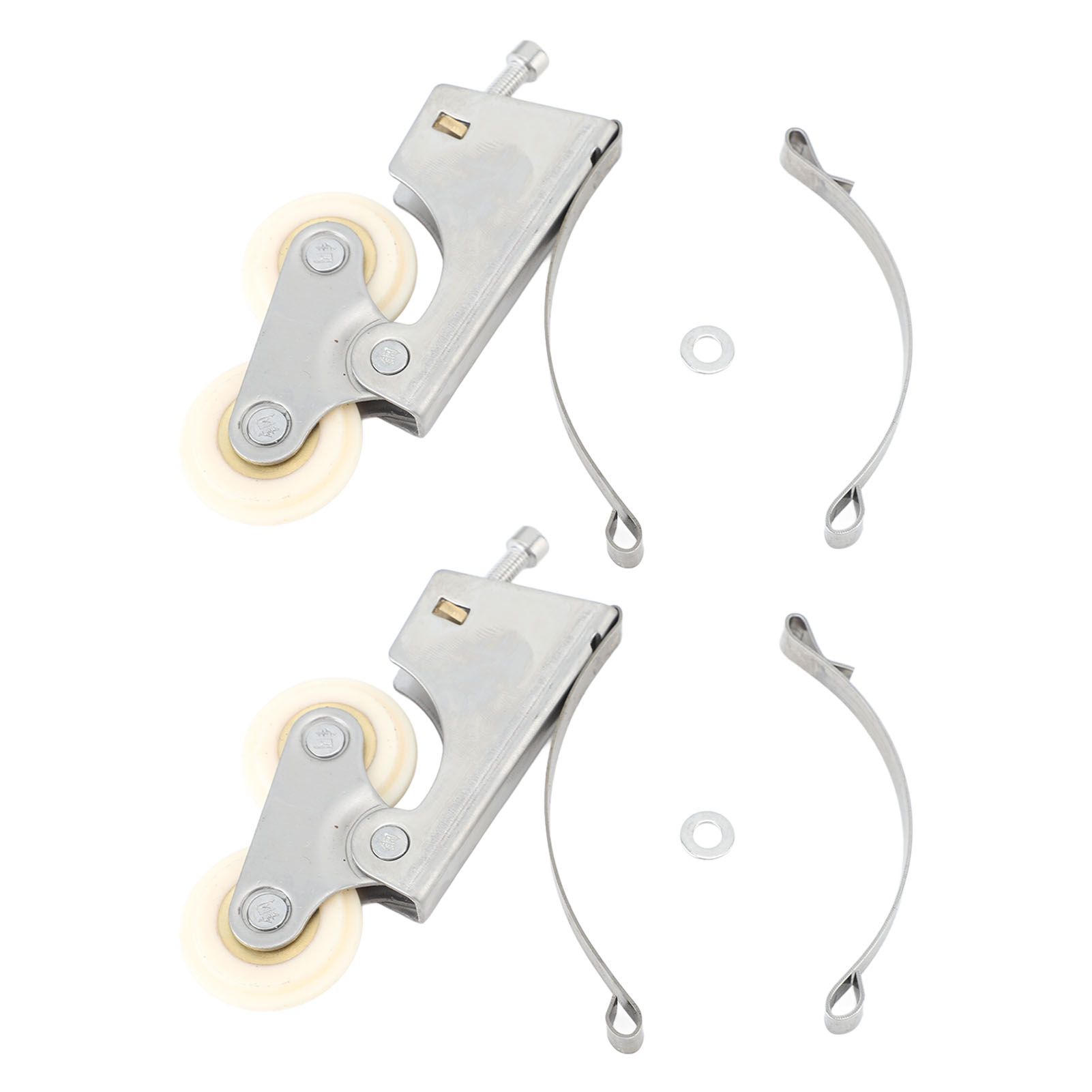 2PCS Wardrobe Pulley Stainless Steel Sliding Door Roller Wheels Waterproof Copper Core for Closet Cabinet Furniture Bathroom Convex - Image 1