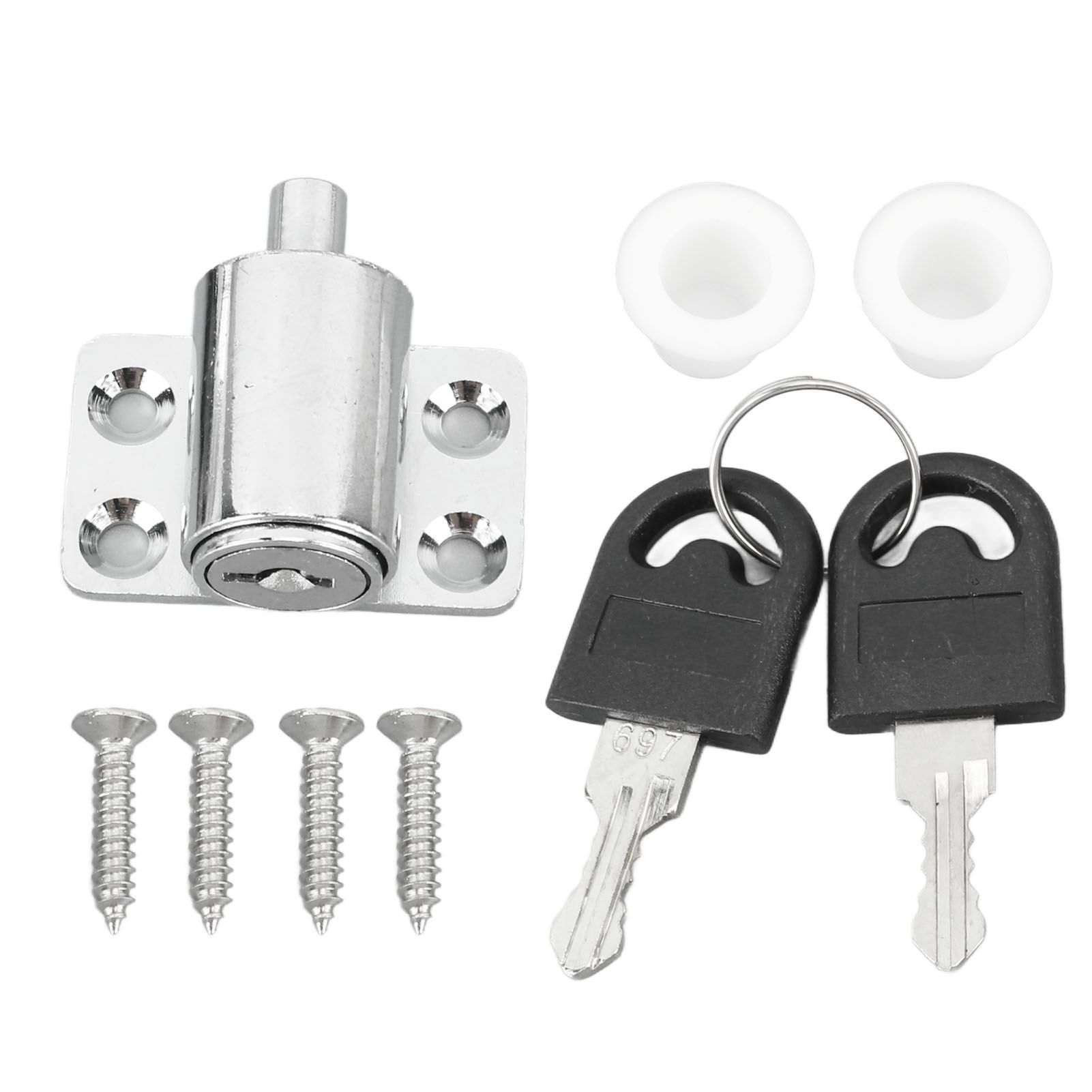 Sliding Window Lock Zinc Alloy Sliding Door Glass Window Security Limit Lock with Keys for Child Protection Home Security - Image 1