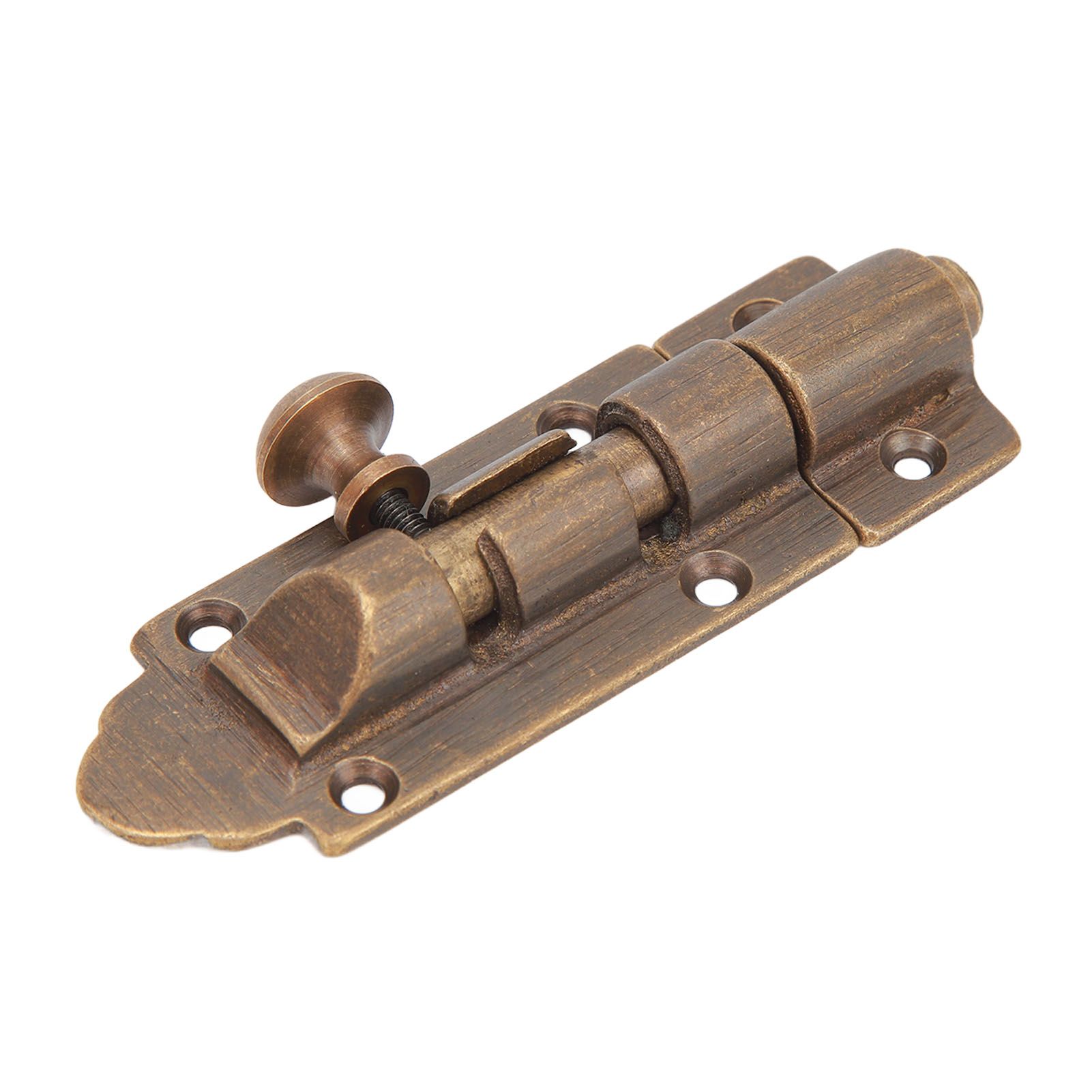 Barrel Bolt Buckle Rust Proof High Hardness Brass Antique Sliding Door Latch for Window Closet Furniture - Image 2