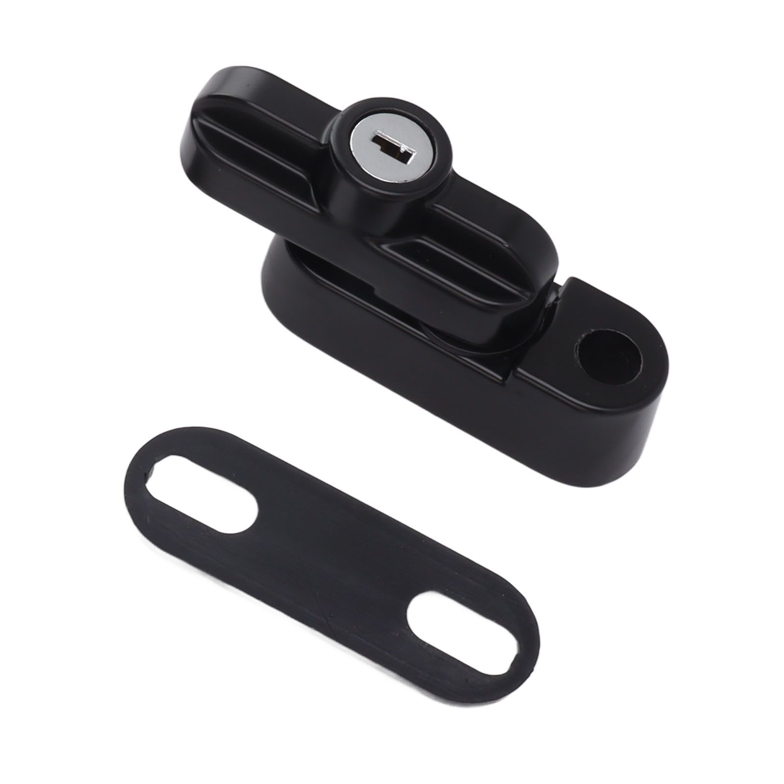External Window Lock Catch Aluminum Alloy Anti Theft Flat Window Buckle Lock for Single Double Windows Black - Image 5