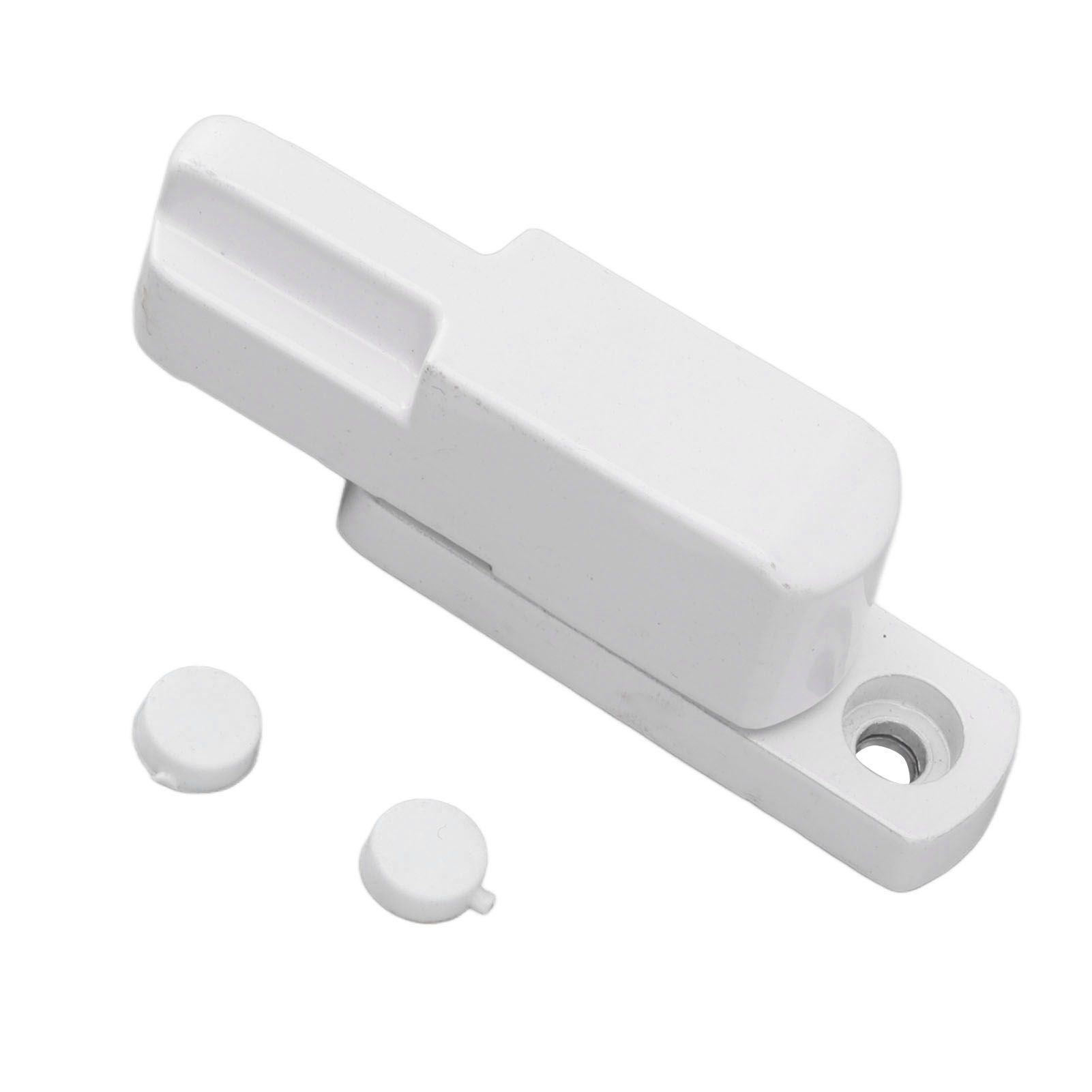 Window Latch Sash Lock Aluminum Alloy Anti Theft T Type Universal Child Proof Safety Lock for Home Security White - Image 2