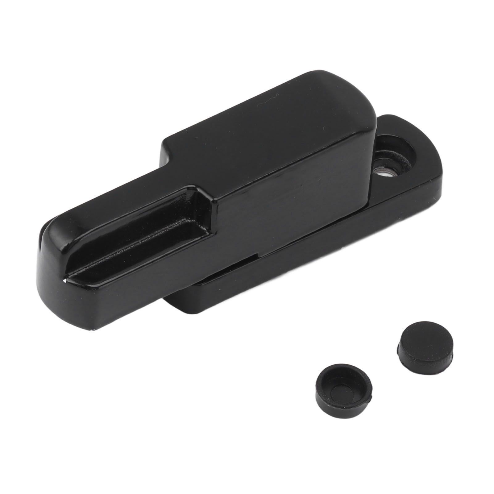 Window Latch Sash Lock Aluminum Alloy Anti Theft T Type Universal Child Proof Safety Lock for Home Security Black - Image 2