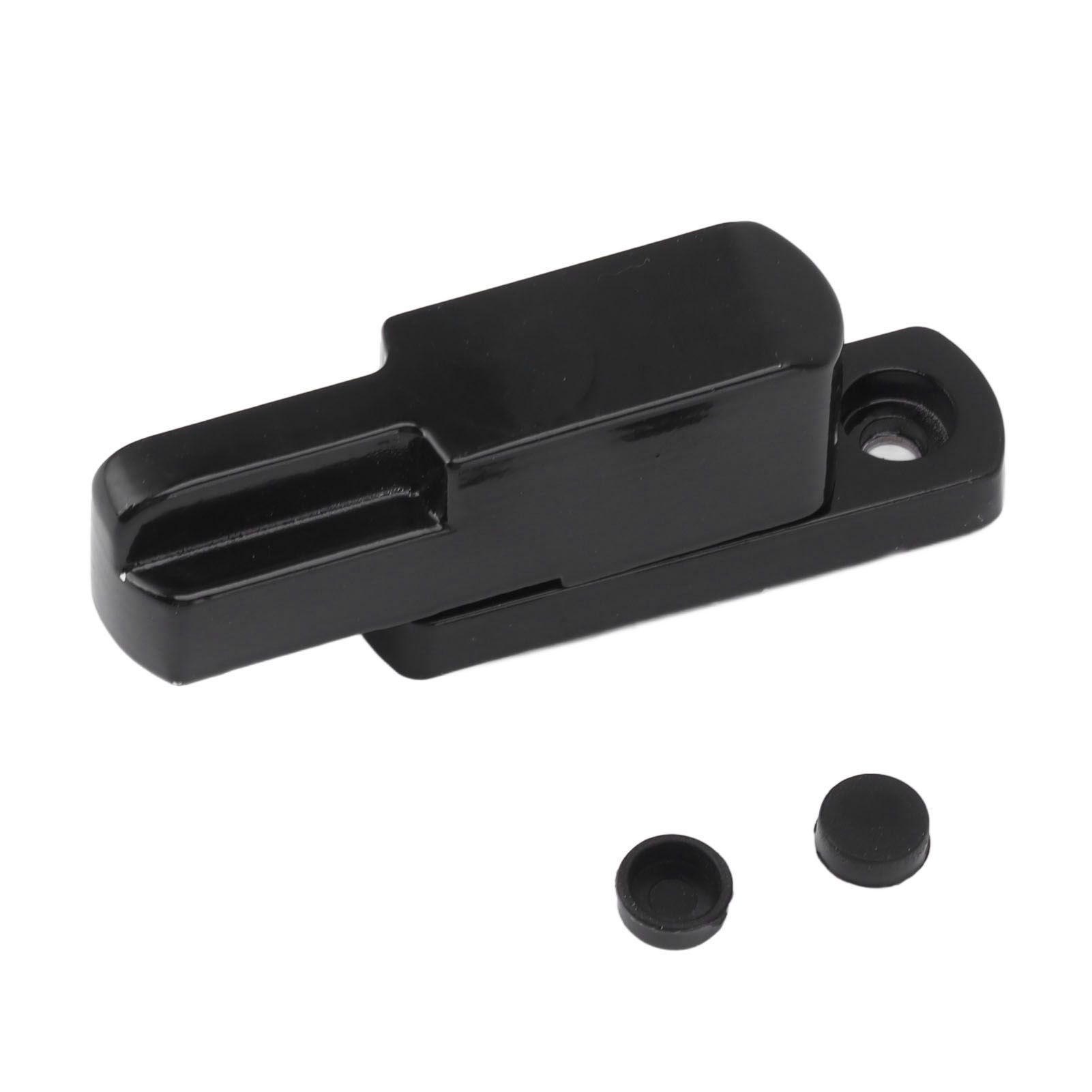 Window Latch Sash Lock Aluminum Alloy Anti Theft T Type Universal Child Proof Safety Lock for Home Security Black - Image 3