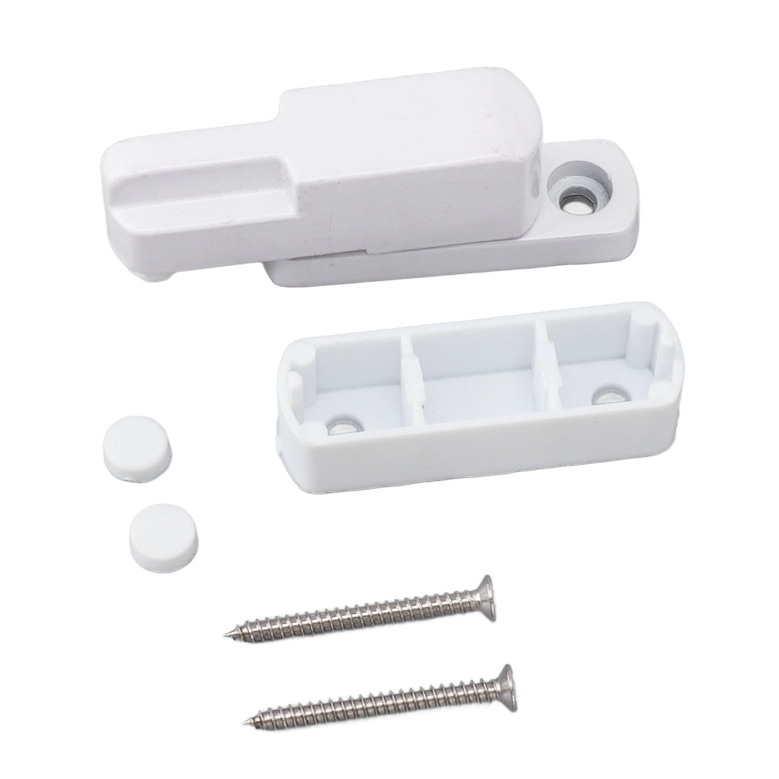 Window Sash Lock Aluminum Alloy T Type Sliding Window Latch Child Proof Safety Lock for Home Security White - Image 1