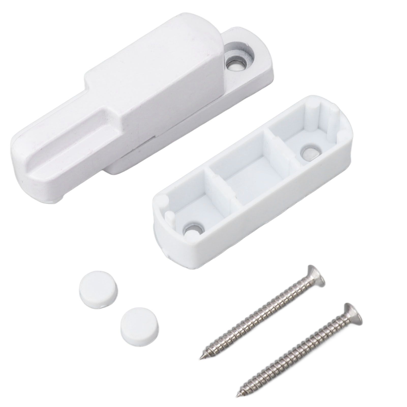 Window Sash Lock Aluminum Alloy T Type Sliding Window Latch Child Proof Safety Lock for Home Security White - Image 2