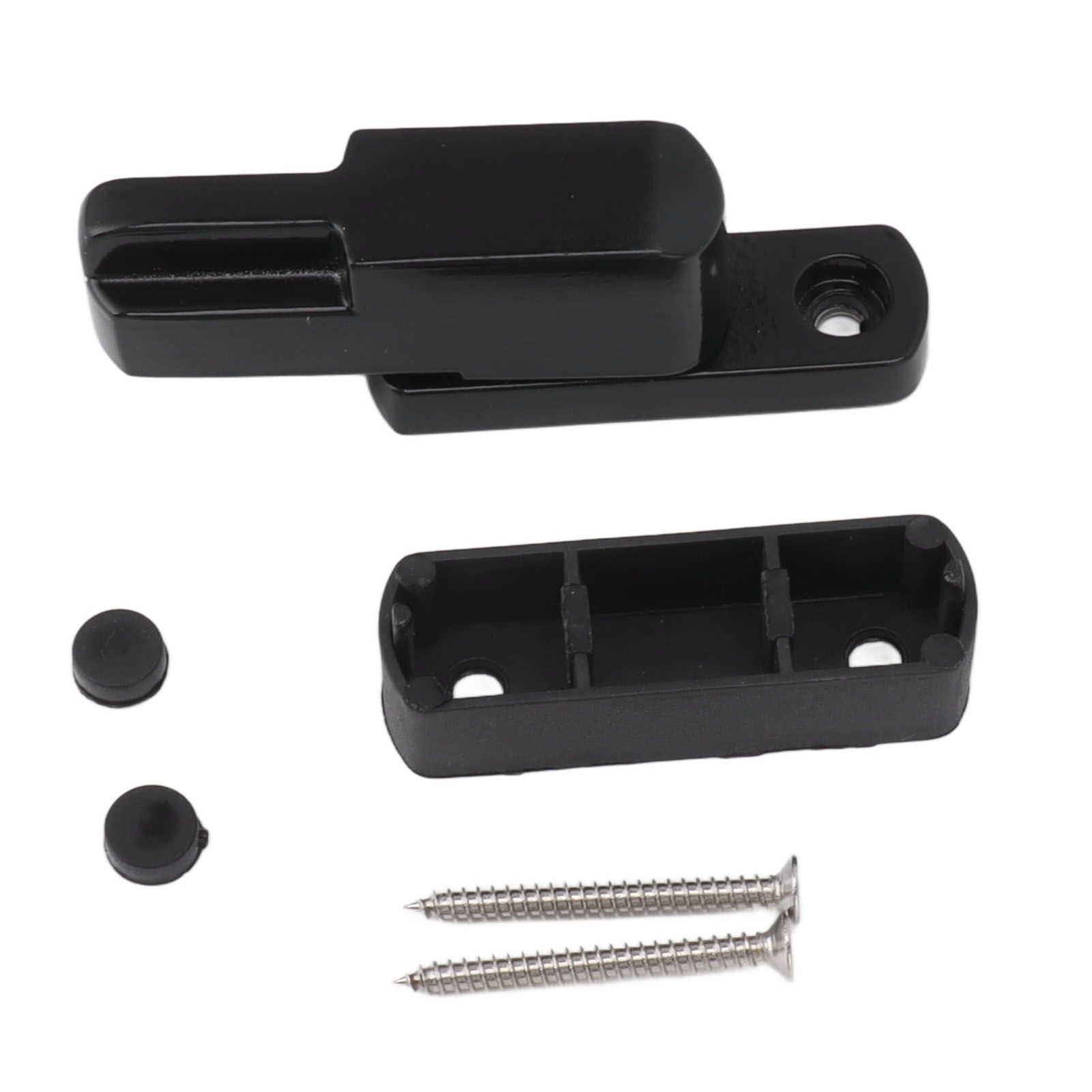 Window Sash Lock Aluminum Alloy T Type Sliding Window Latch Child Proof Safety Lock for Home Security Black - Image 2