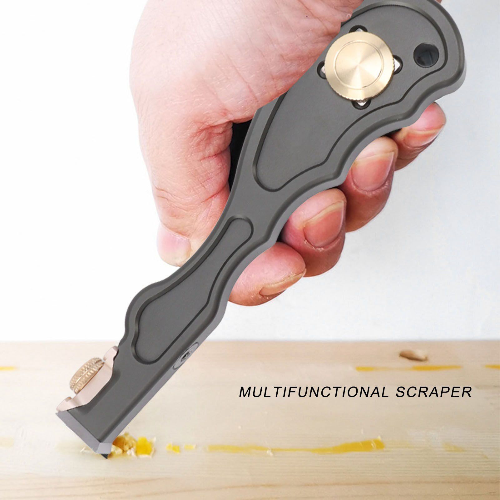 Wood Carbide Insert Scraper Aluminum Alloy Glue Scraper Remover for Woodworking Cleaning Degumming Tools - Image 1